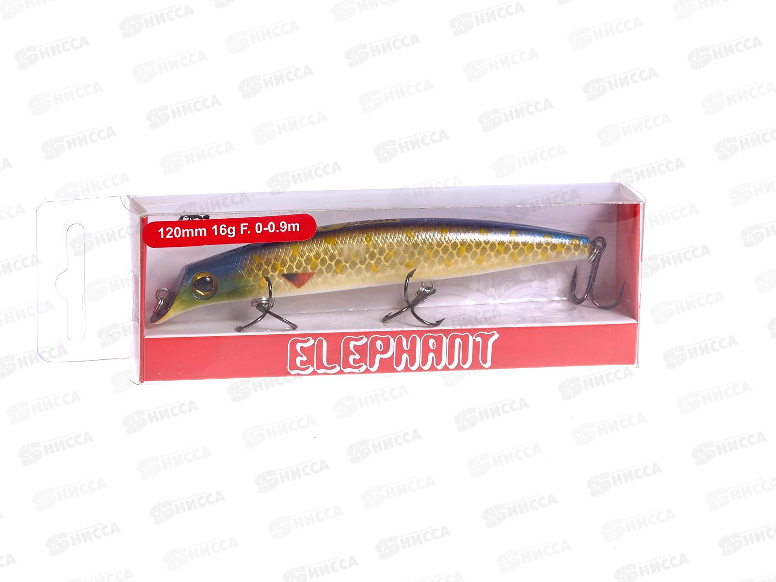 Воблер SIBBEAR ELEPHANT 120мм 16г 0-0,9м С:S54  EL120 S54