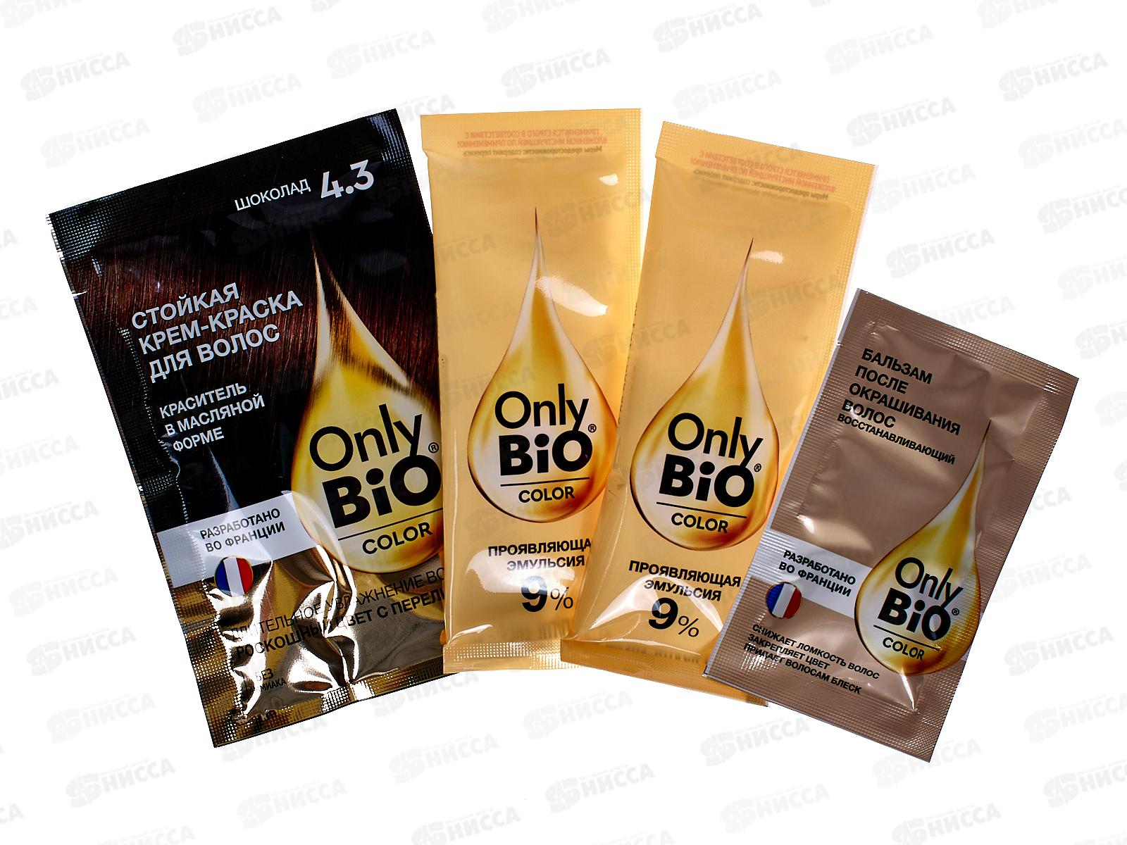 Only Bio COLOR крем-краска для волос  4,3 Шоколад 115мл *15