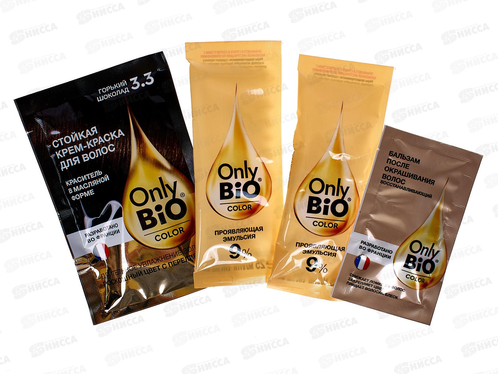 Only Bio COLOR крем-краска для волос 3,3 Горький шоколад 115мл *15