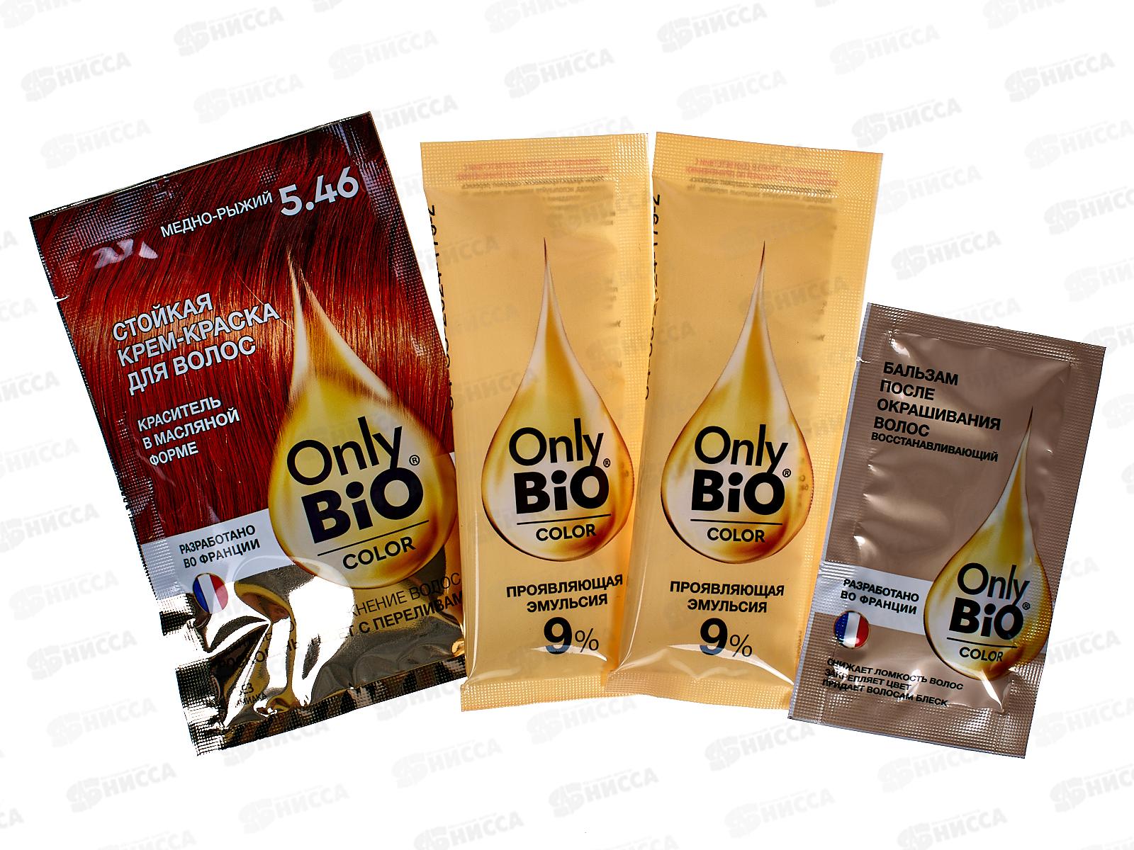 Only Bio COLOR крем-краска для волос 5,46 Медно-рыжий 115мл *15