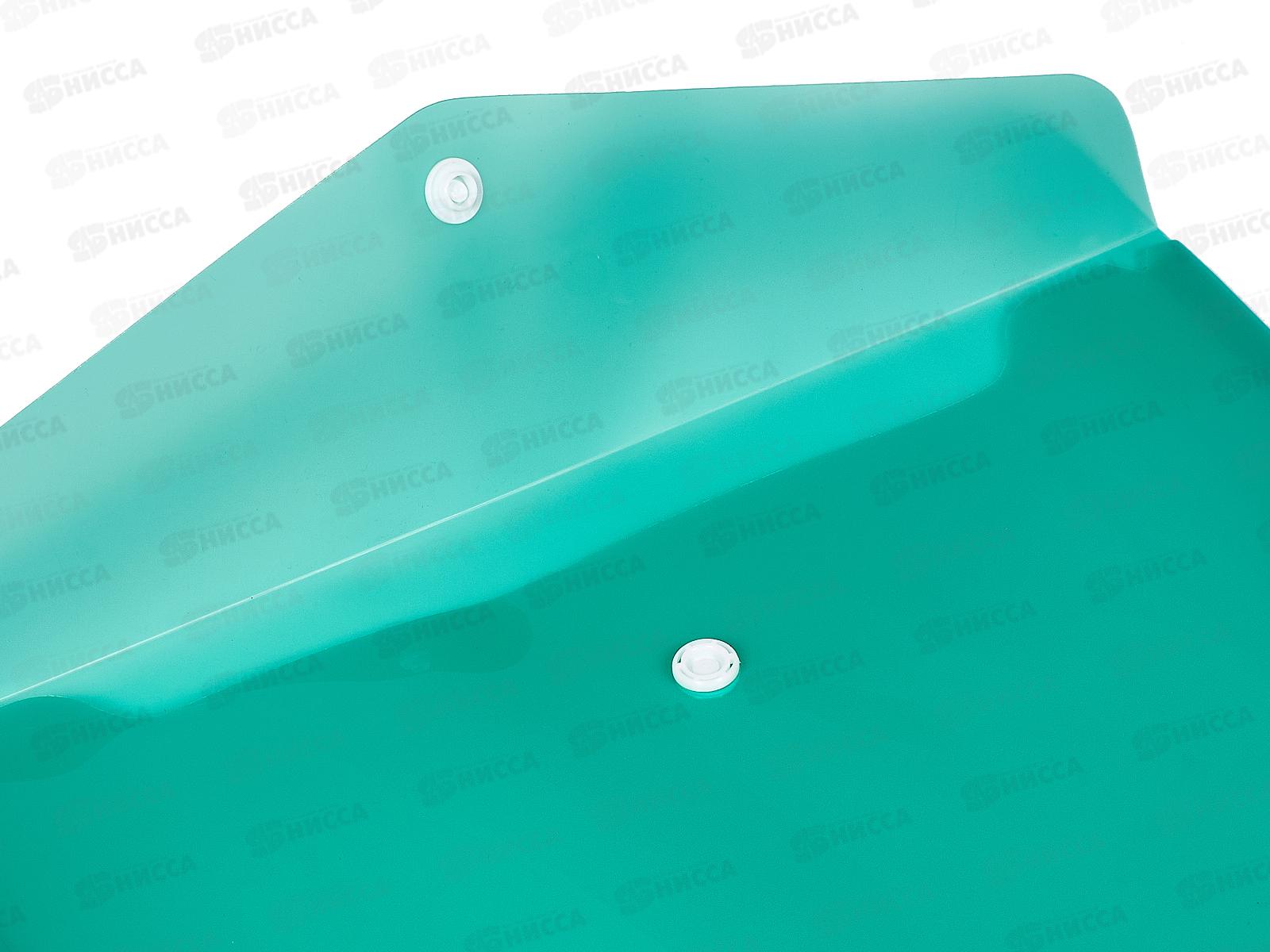 Папка с кнопкой inФОРМАТ А5 пр., 180мкм, зеленая, PK65А5G *10/100