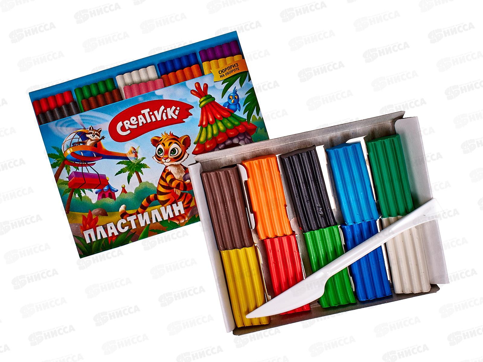 Пластилин 10цв 150г Creativiki ПЛ10КР *38