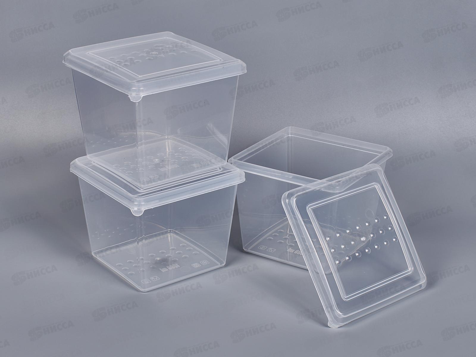 Контейнер для заморозки &quotAsti&quot квадратный 1л х 3шт 221101301/00 *12