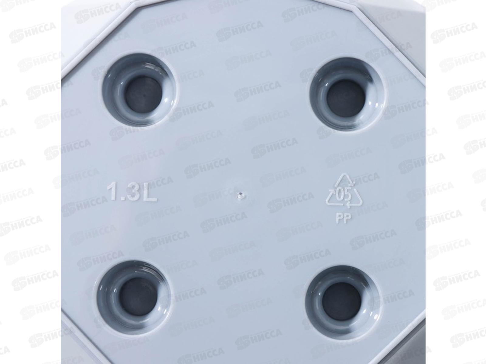 Горшок для цветов &quotLaurel&quot 1,3л D145 с поддоном  Серый 221610835/03 *20