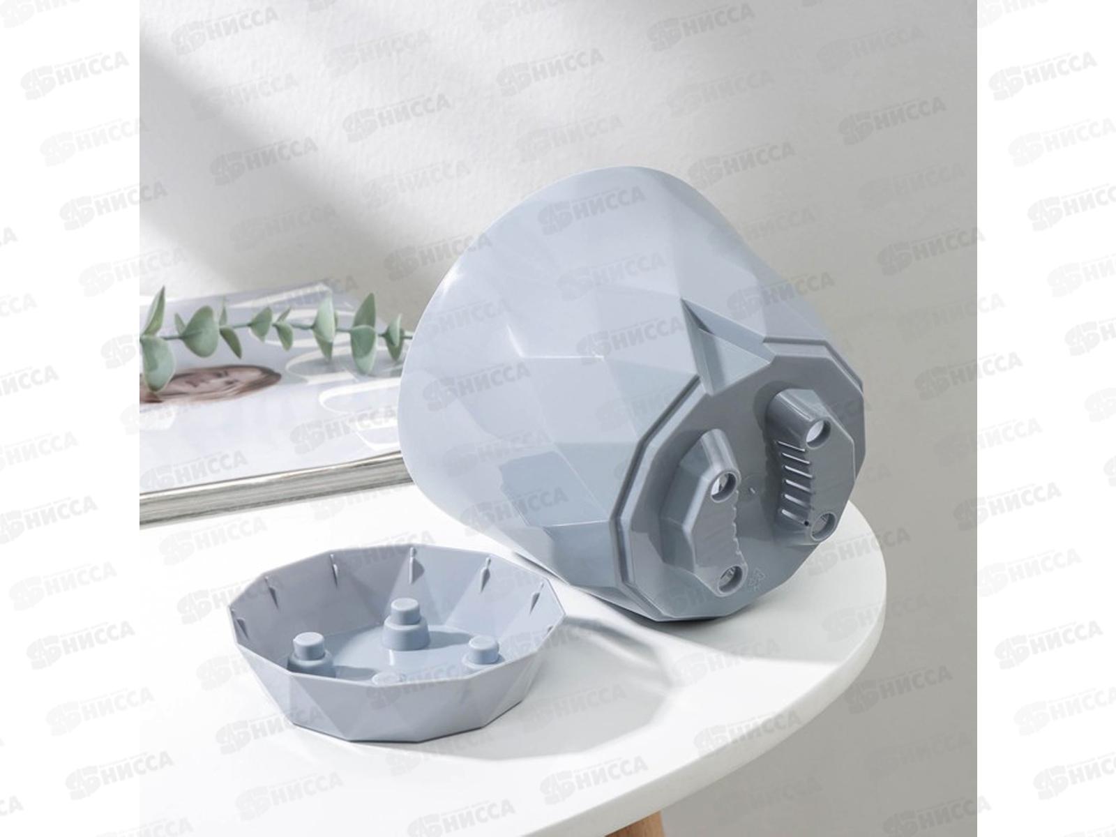 Горшок для цветов &quotLaurel&quot 2,3л D175 с поддоном  Серый 221610935/03 *18