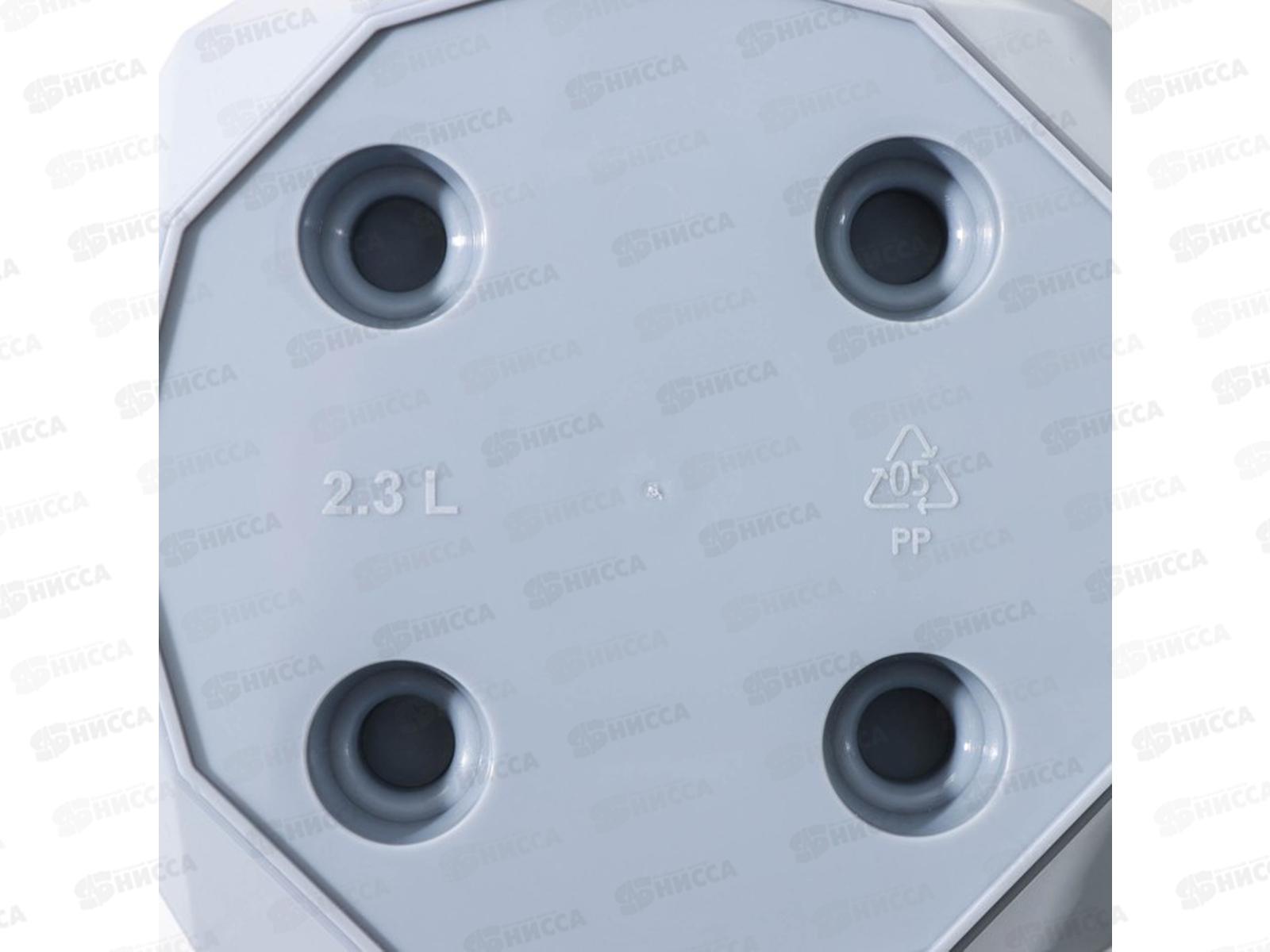 Горшок для цветов &quotLaurel&quot 2,3л D175 с поддоном  Серый 221610935/03 *18