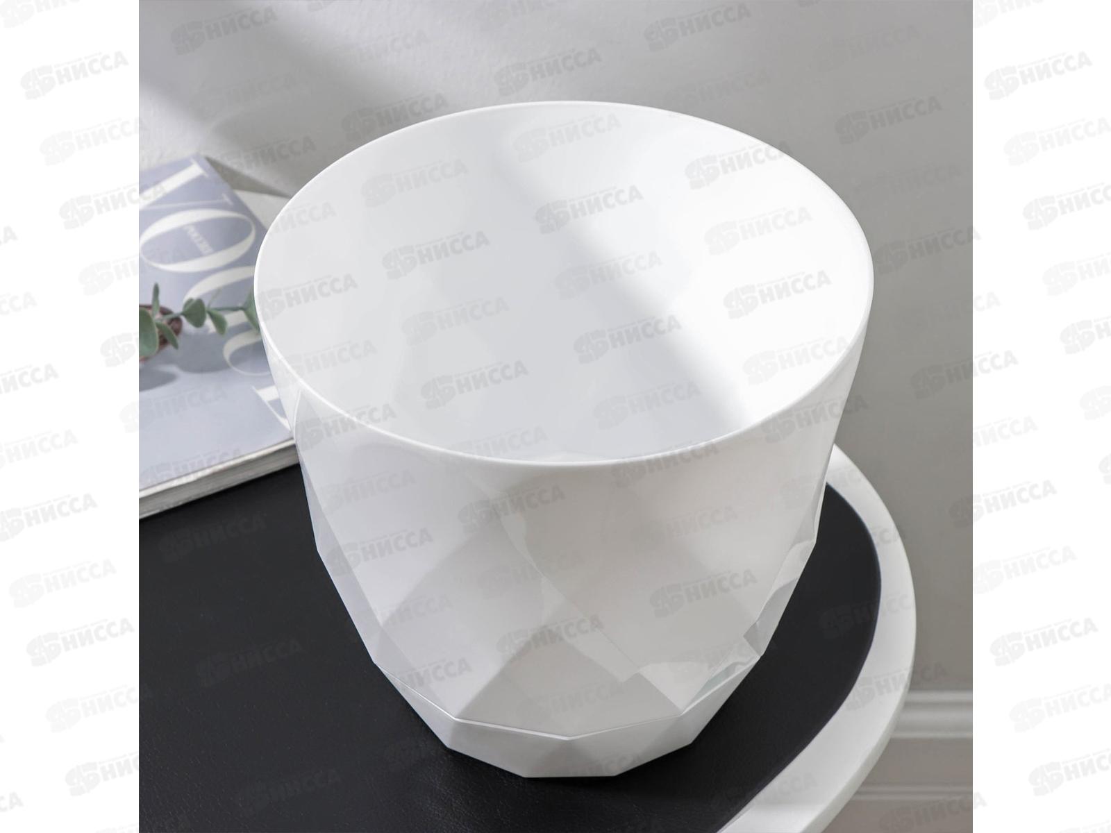 Горшок для цветов &quotLaurel&quot 4,5л D220 с поддоном  Белый 221611029/01 *10