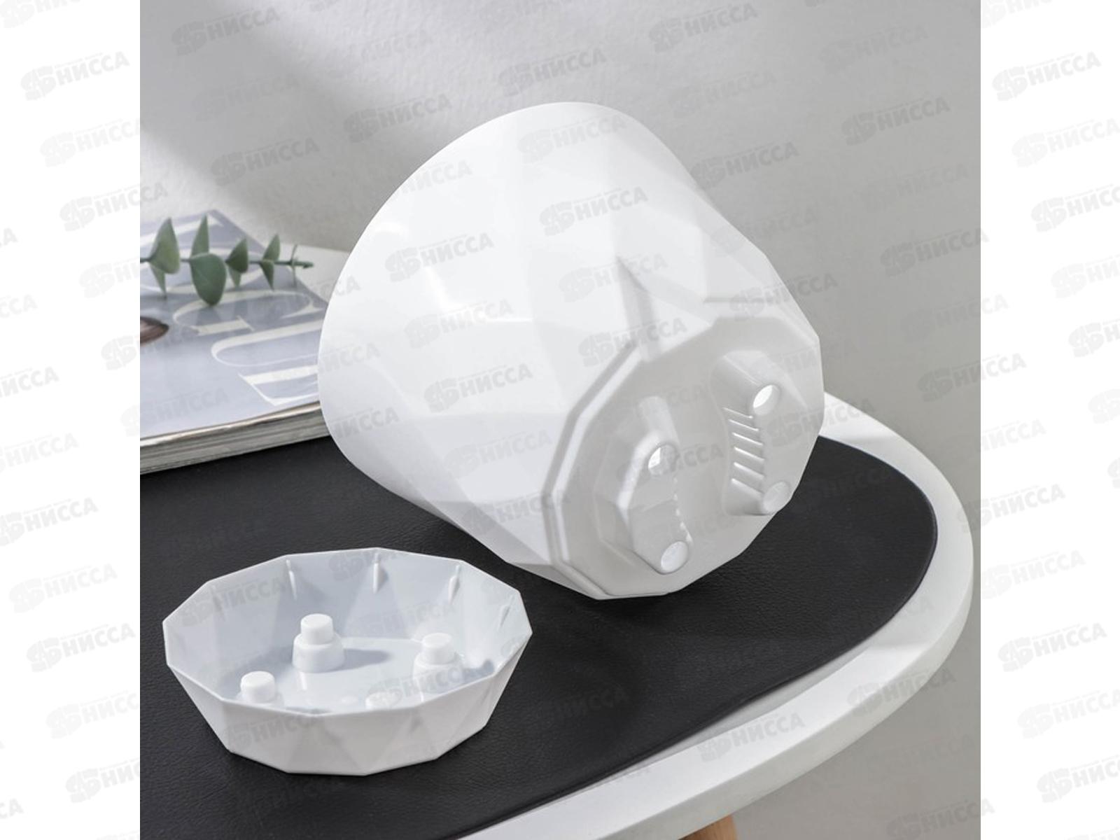 Горшок для цветов &quotLaurel&quot 4,5л D220 с поддоном  Белый 221611029/01 *10