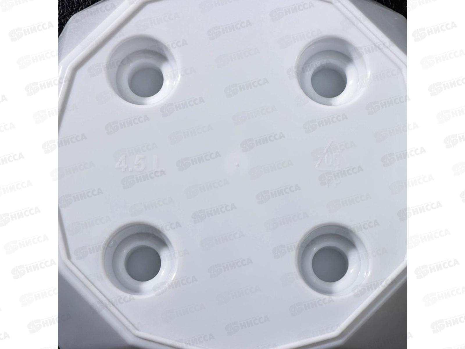 Горшок для цветов &quotLaurel&quot 4,5л D220 с поддоном  Белый 221611029/01 *10