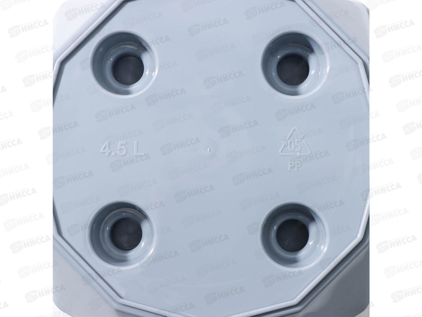 Горшок для цветов &quotLaurel&quot 4,5л D220 с поддоном  Серый 221611035/03 *10