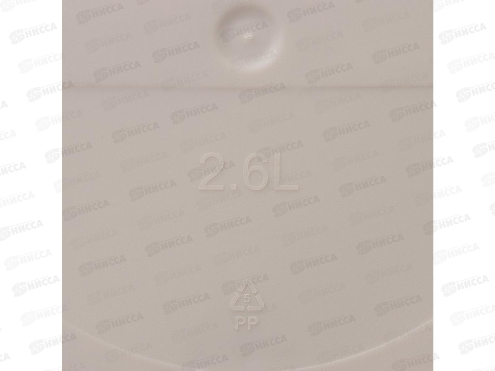 Горшок для цветов &quotSaffron&quot 2,6л с поддоном  Бежевый 221610227/01 *24