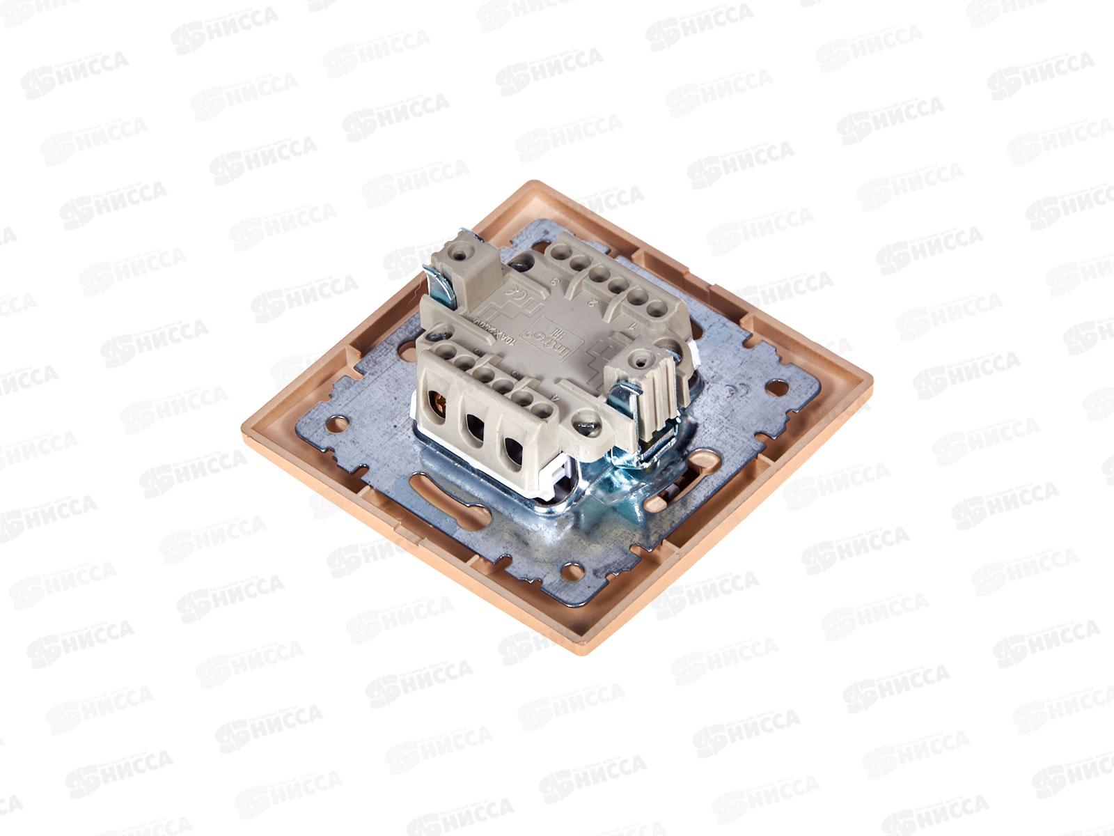 Выключатель INTRO Plano тройной, cкрытая установка, 10А-250В, антрацит, 1-106-05