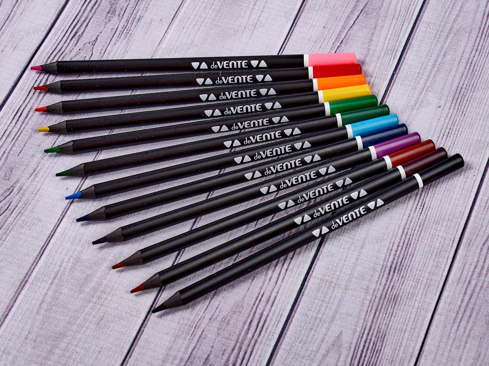 Карандаши 12цв deVente Juicy Black трехгранные. к/у  5022119 *12/120