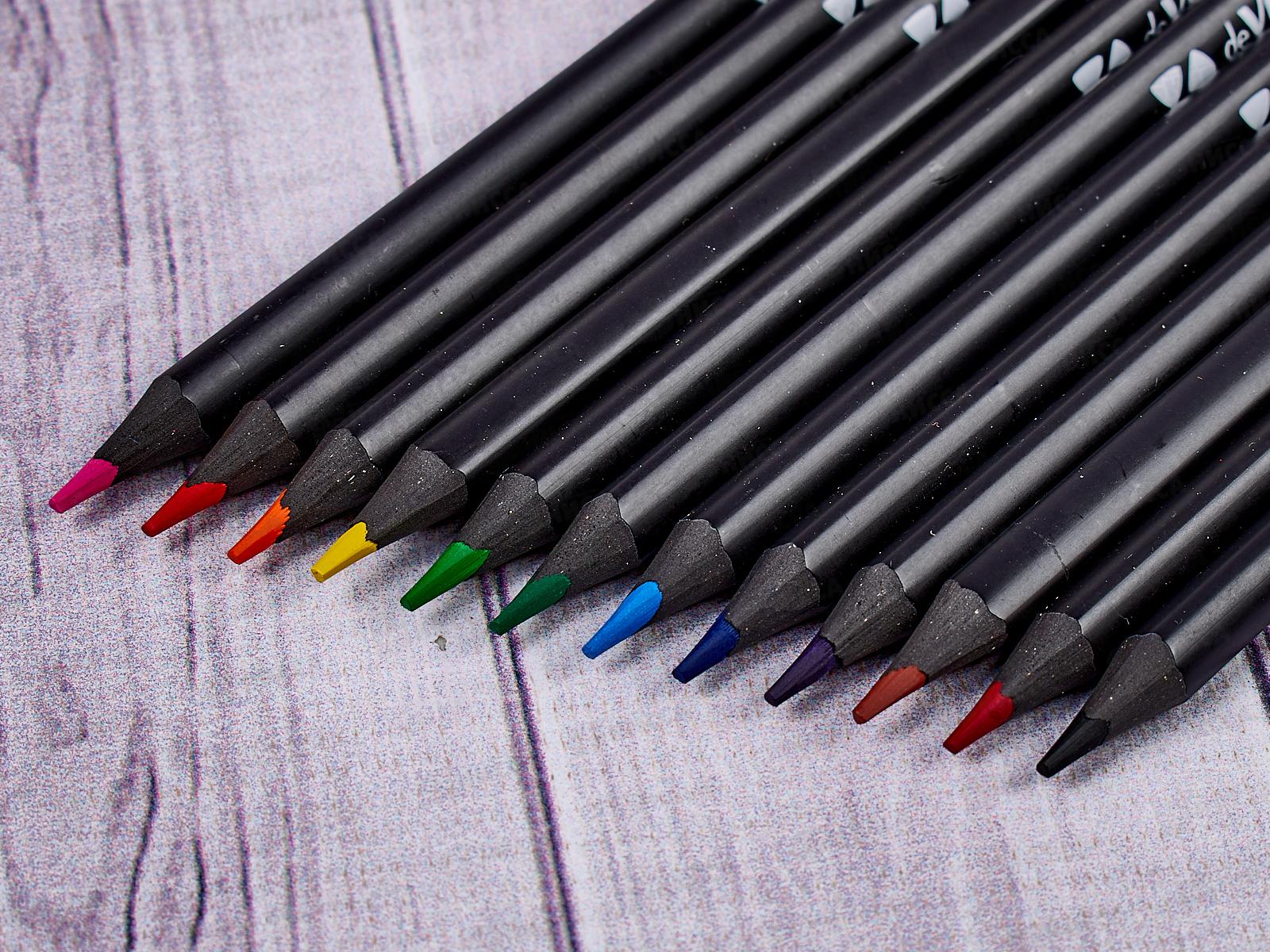 Карандаши 12цв deVente Juicy Black трехгранные. к/у  5022119 *12/120