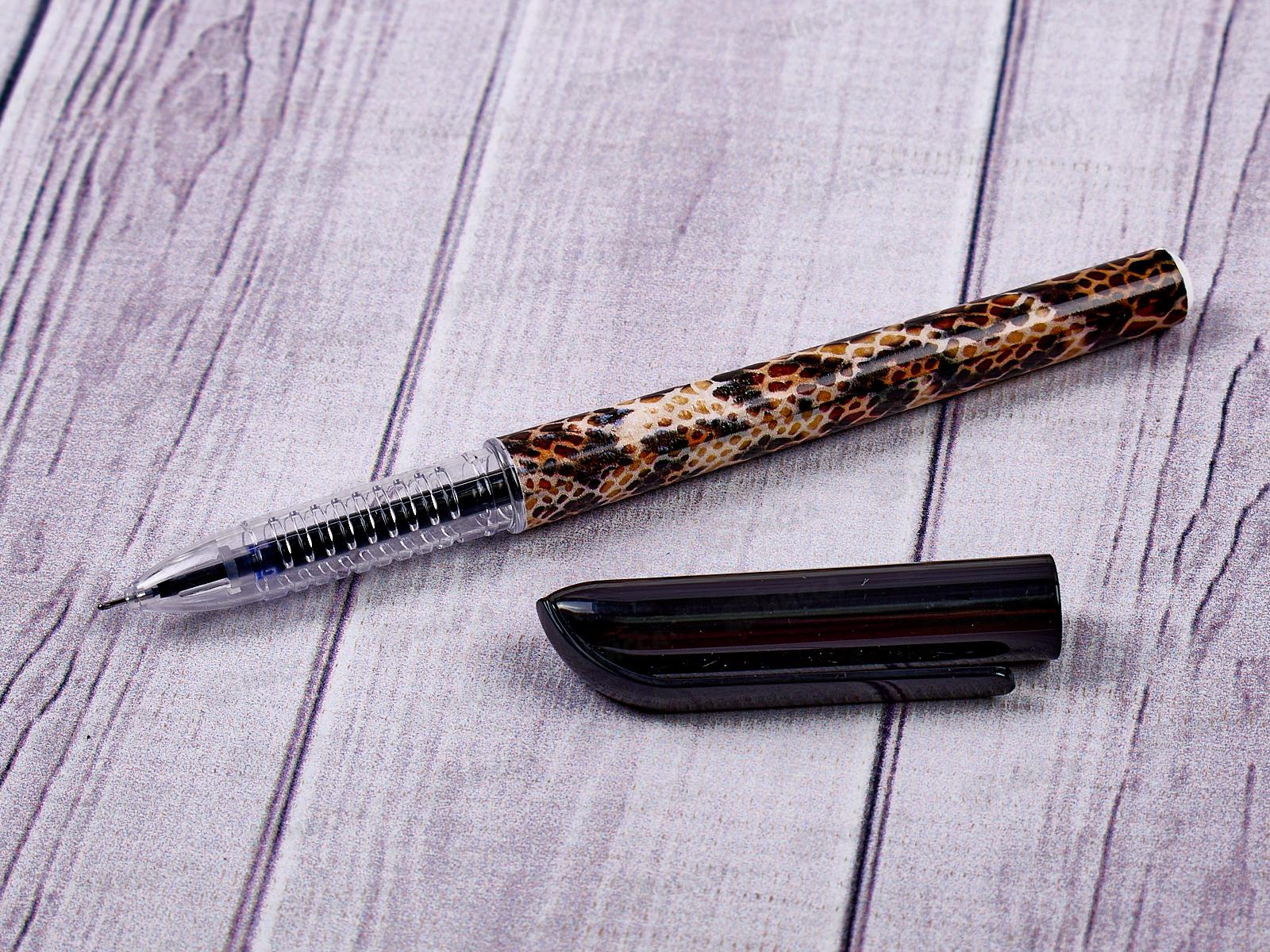 Ручка гелевая  BASIR Snake texture  синяя, 0.5мм, К602 *12/144/1728