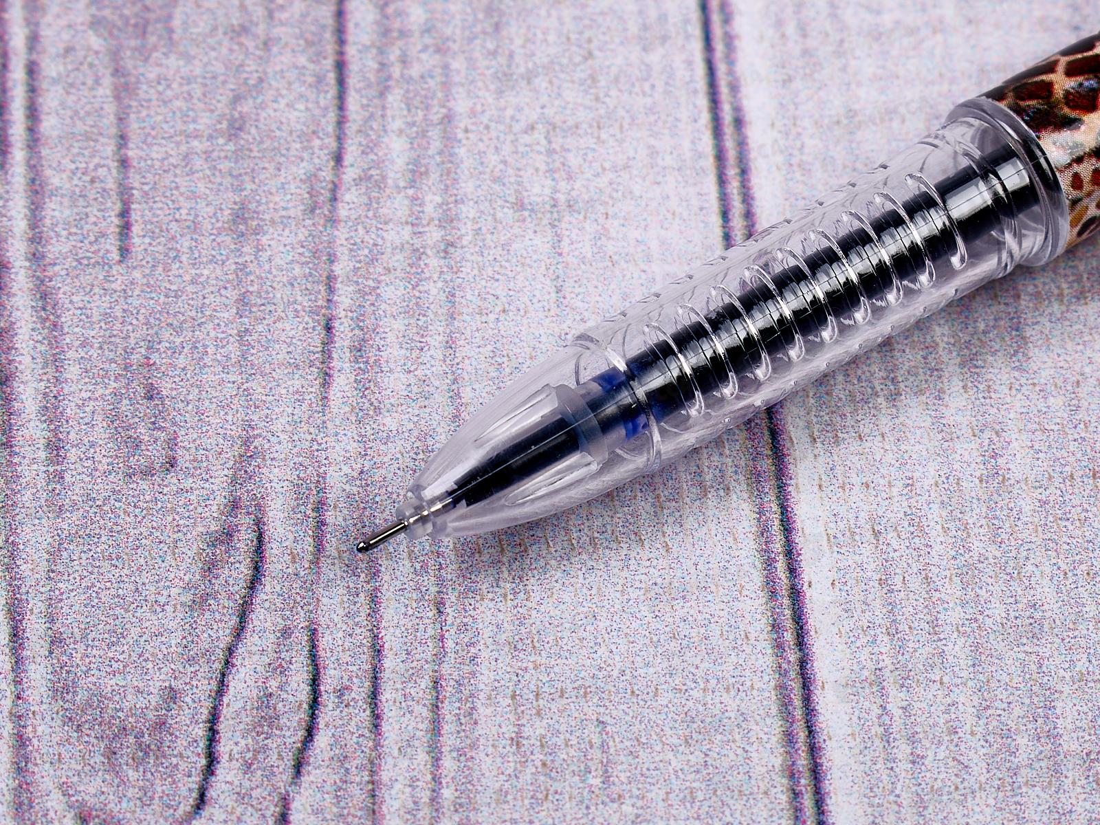 Ручка гелевая  BASIR Snake texture  синяя, 0.5мм, К602 *12/144/1728