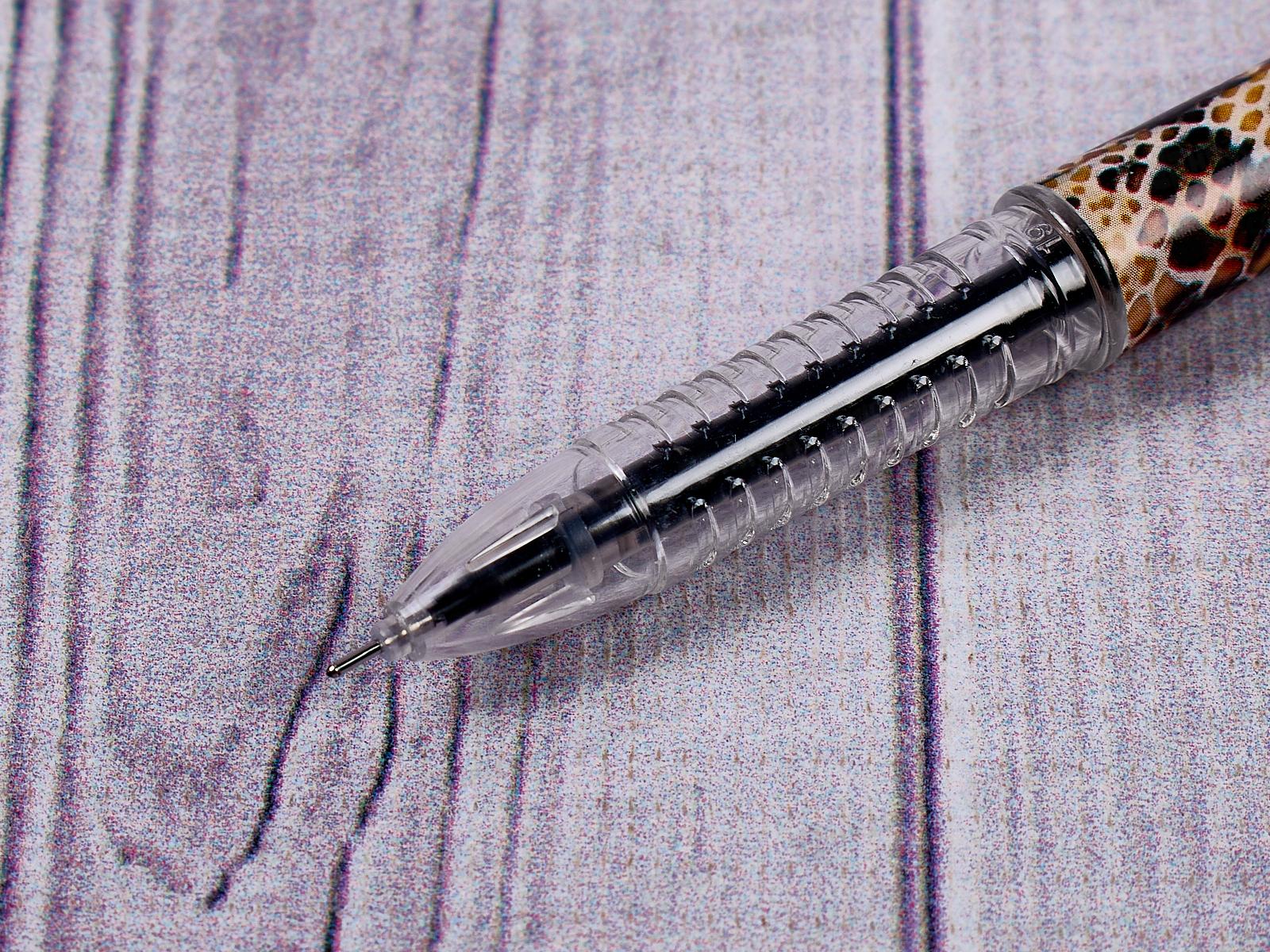 Ручка гелевая BASIR Snake texture  чёрная , 0.5мм, К602 *12/144/1728