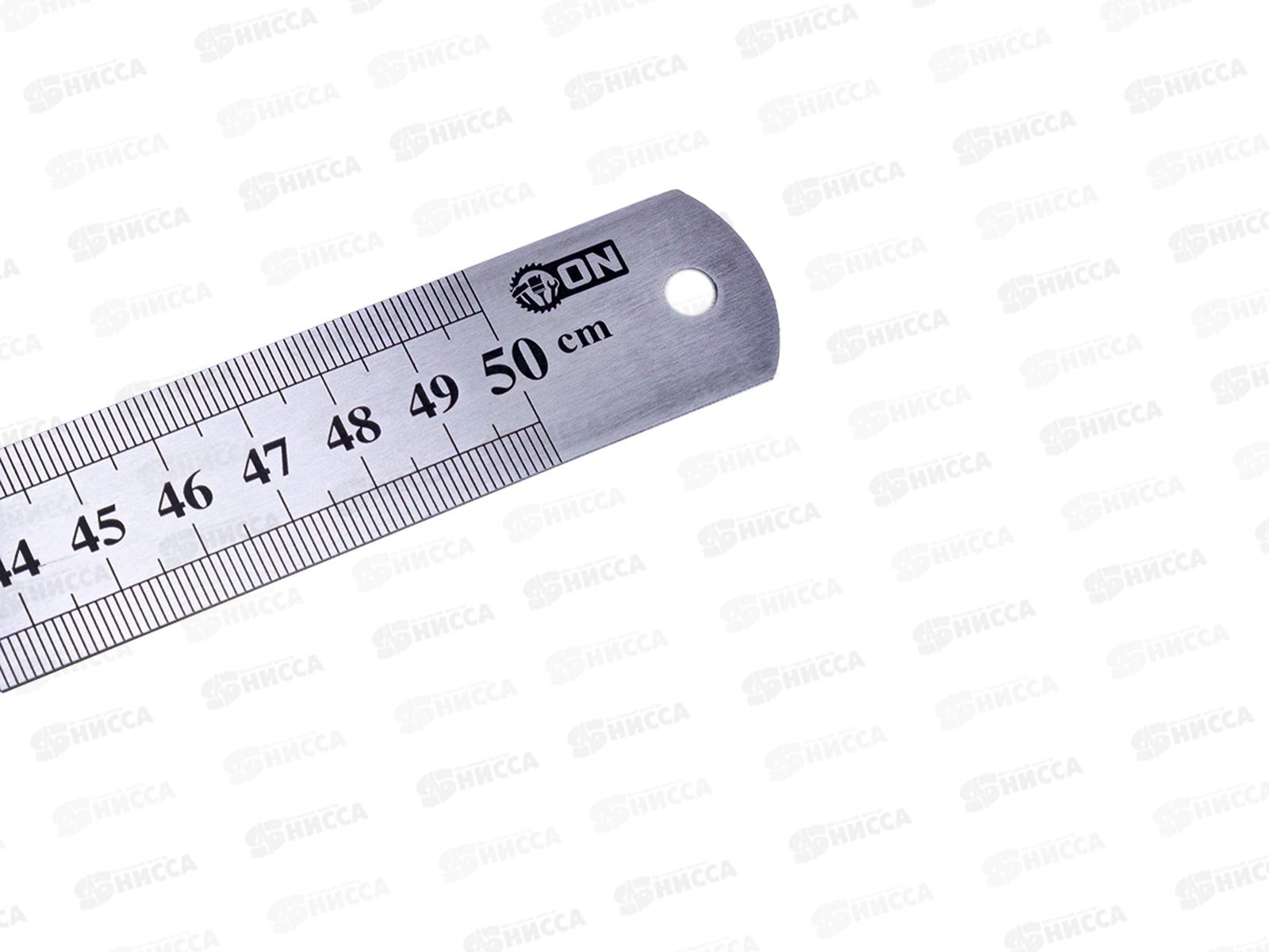 Линейка измерительная металлическая 500мм ON