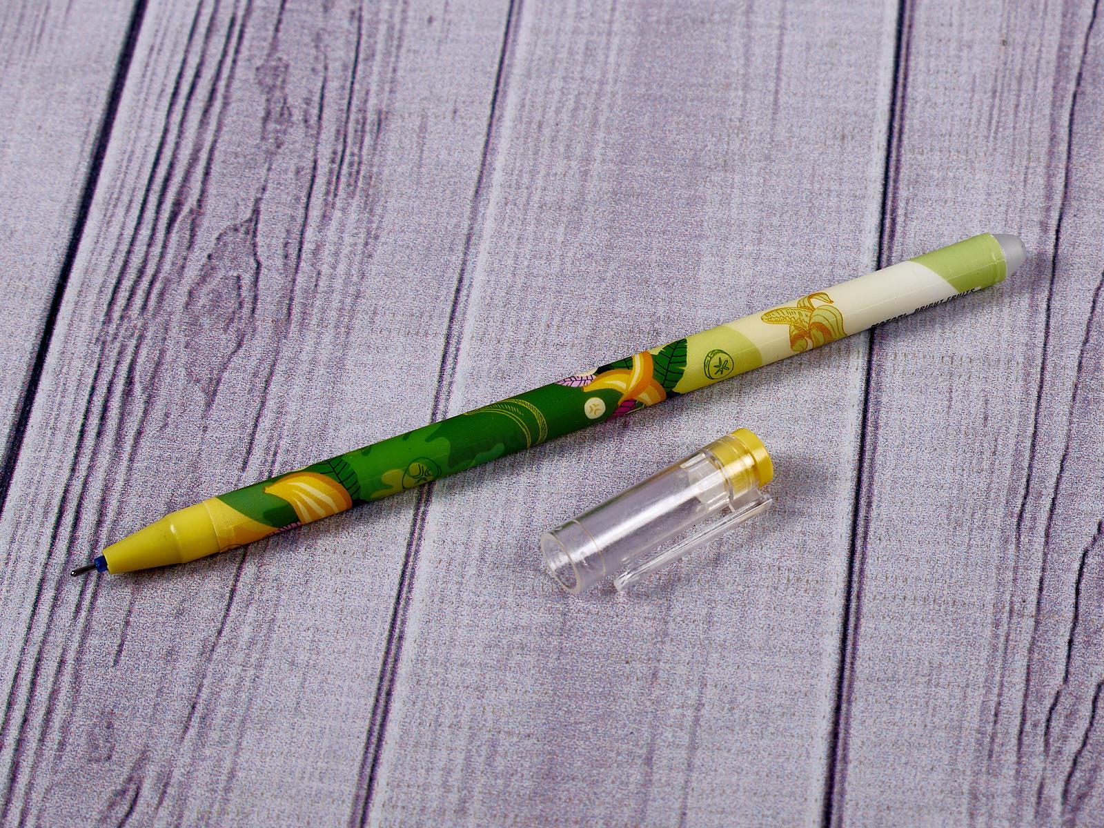 Ручка пишет-стирает MAZARI Bright fruits син.,М-5472В-70*12