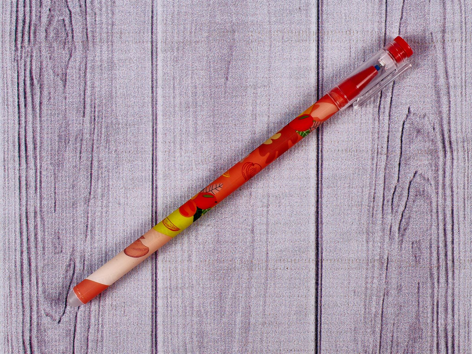 Ручка пишет-стирает MAZARI Bright fruits син.,М-5472В-70*12