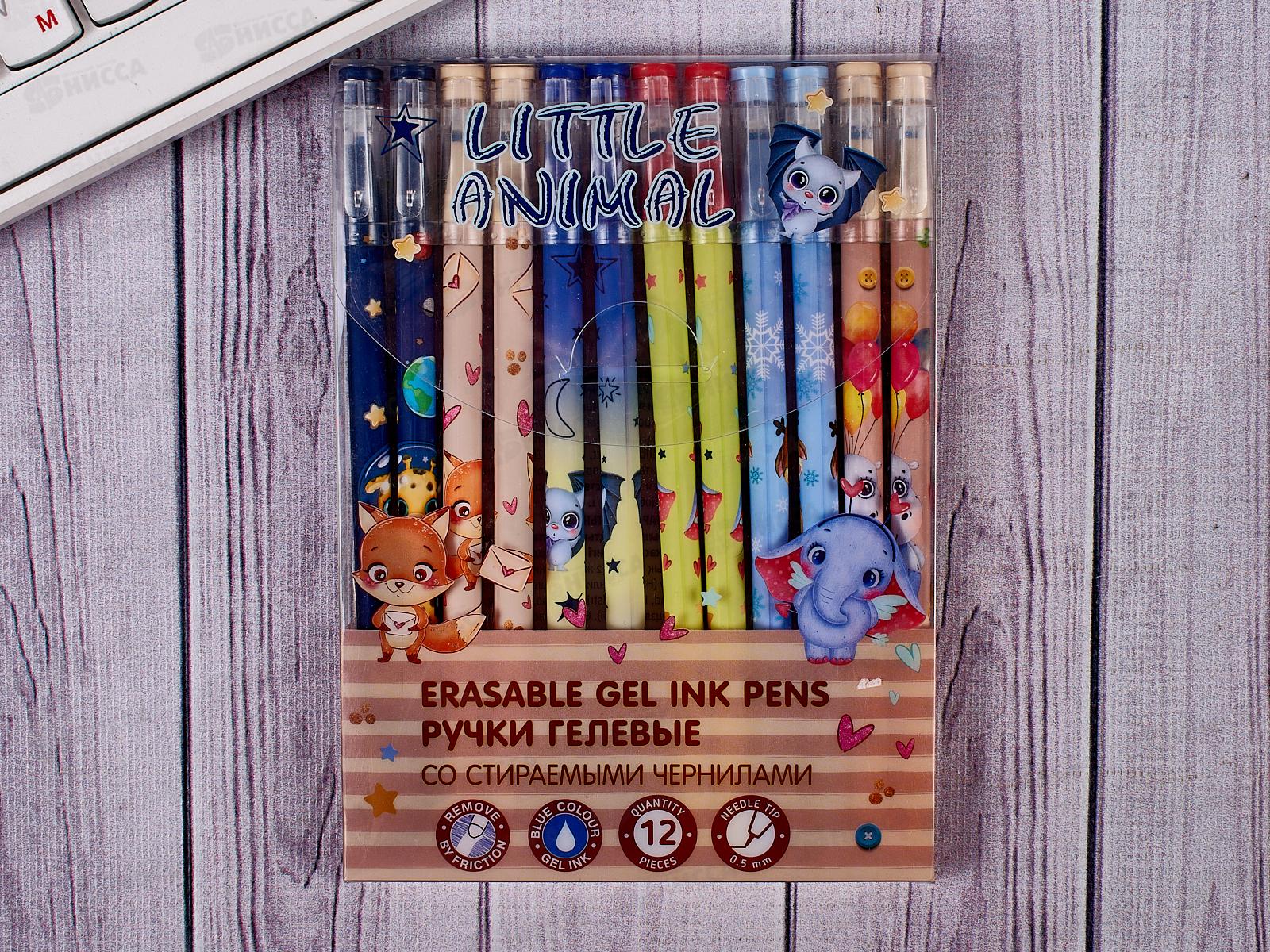 Ручка пишет-стирает  MAZARI Little animal, синяя, М-5473В-70*12