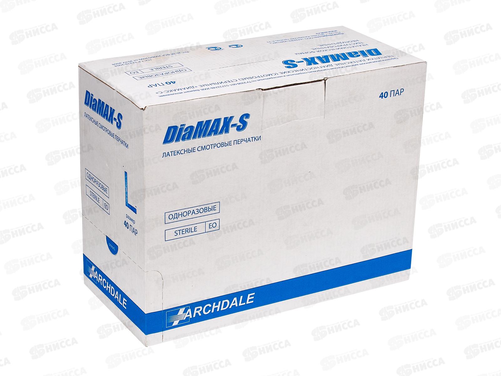 Перчатки DiaMAX-S латекс, неопудренные стерильные текстурированные L *40 212