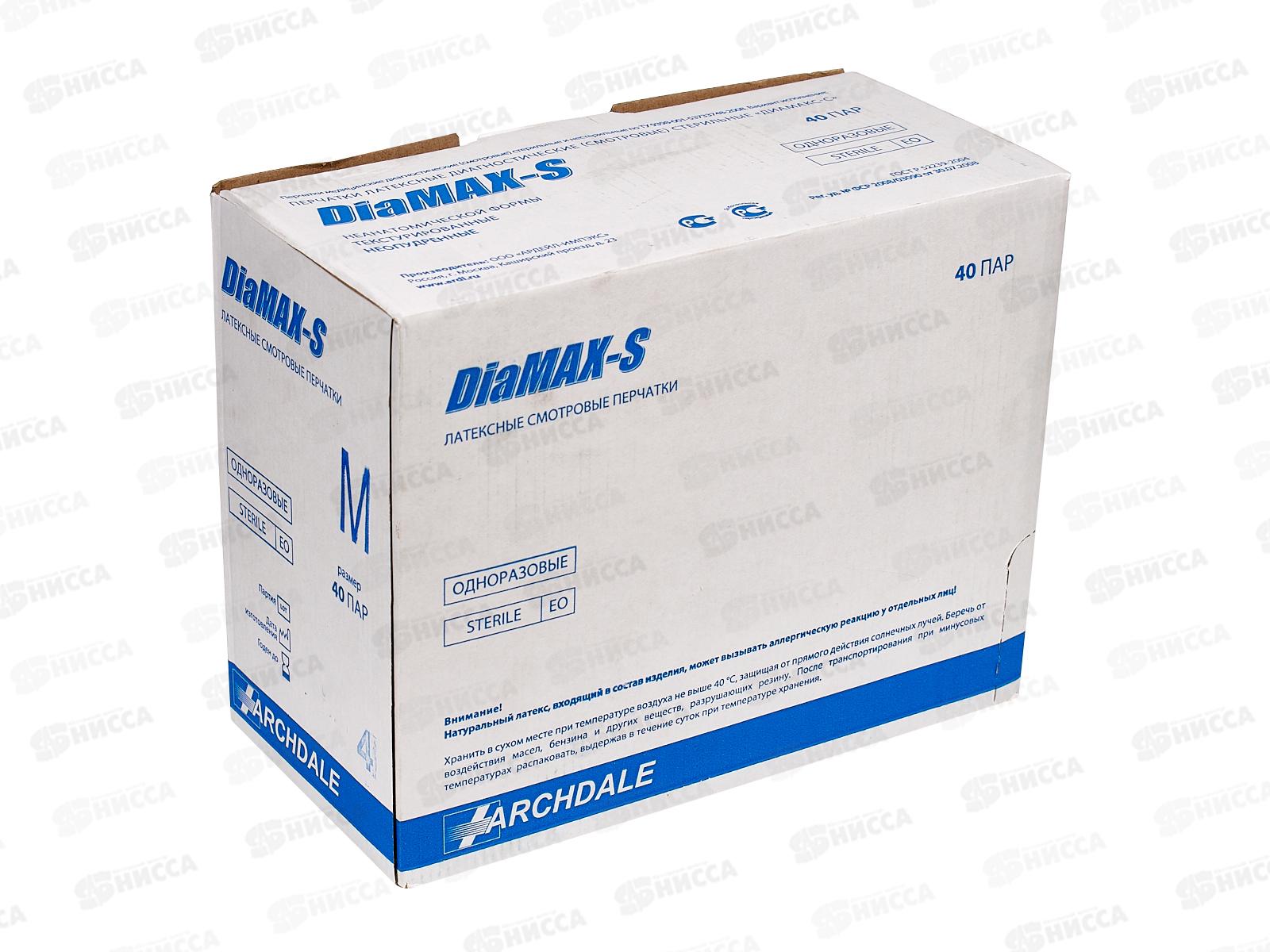 Перчатки DiaMAX-S латекс, неопудренные стерильные текстурированные M *40 212*240