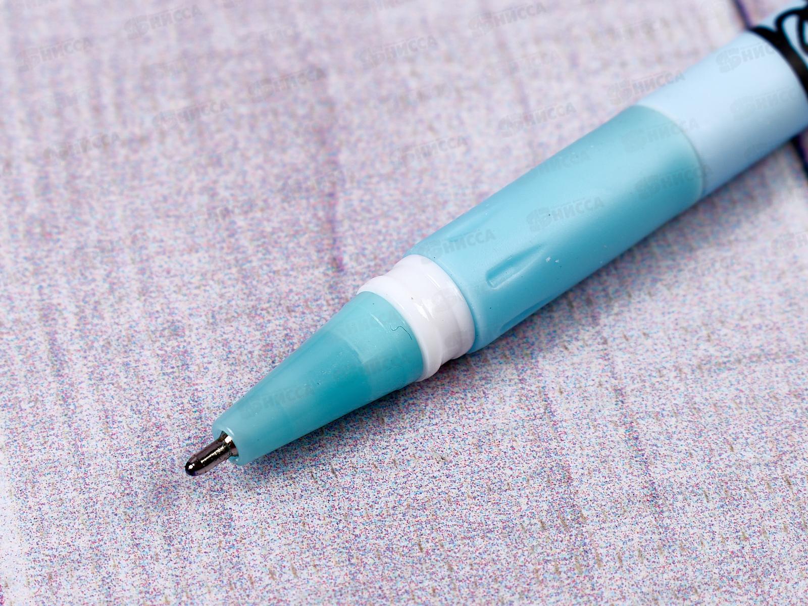 Ручка масляная MAZARI Friends синяя, 0.7мм, игла, M-7696-70 *36