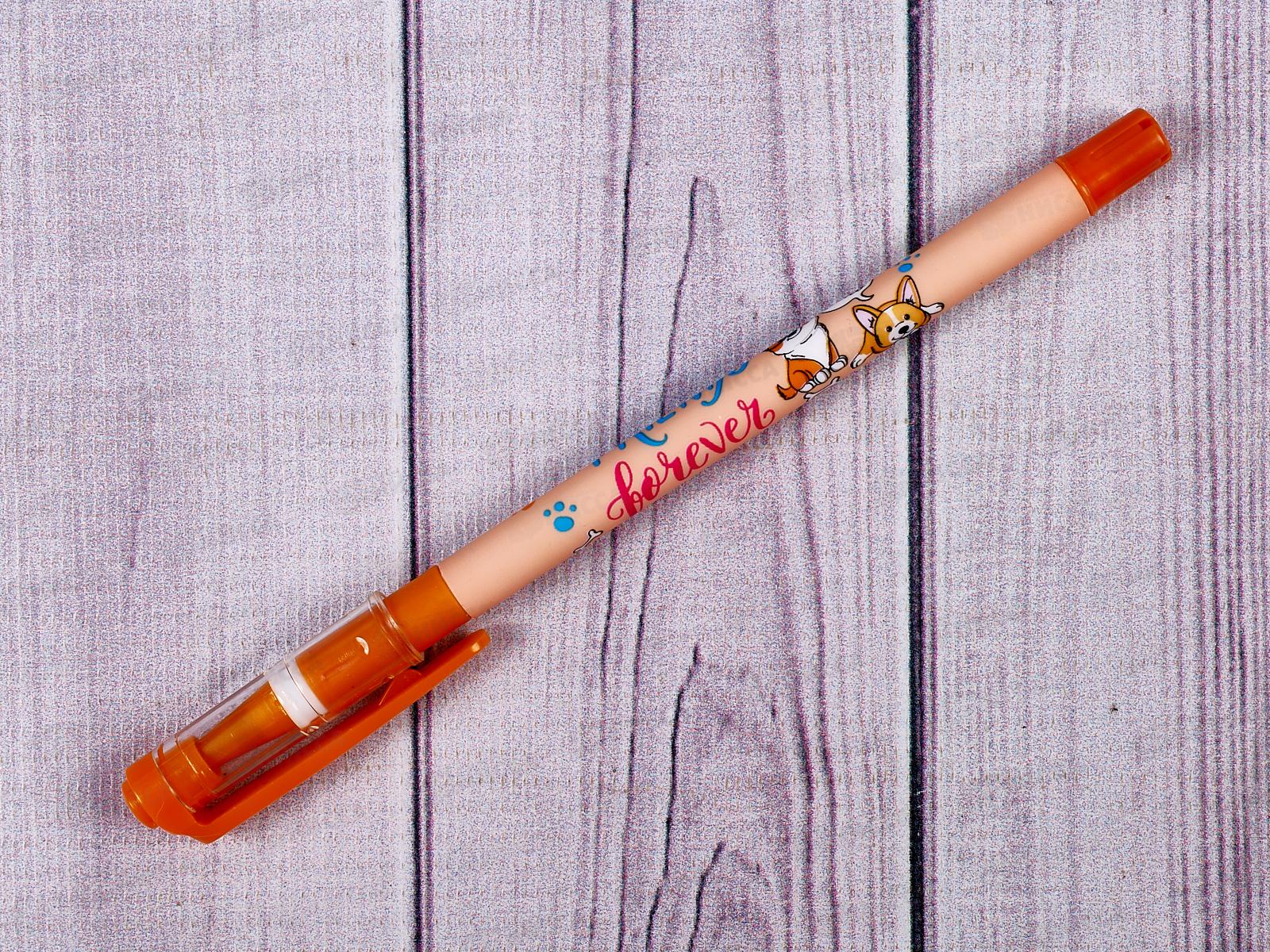 Ручка масляная MAZARI Friends синяя, 0.7мм, игла, M-7696-70 *36