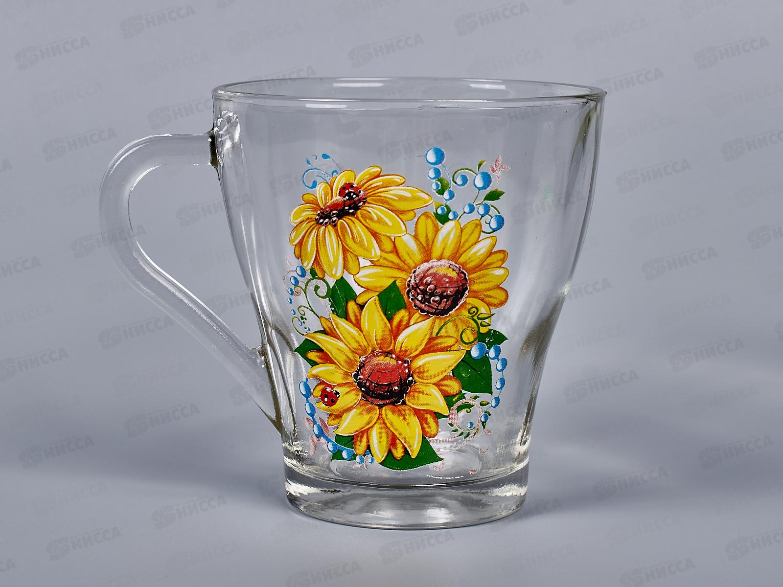 Кружка 250мл 2018-Д Подсолнухи