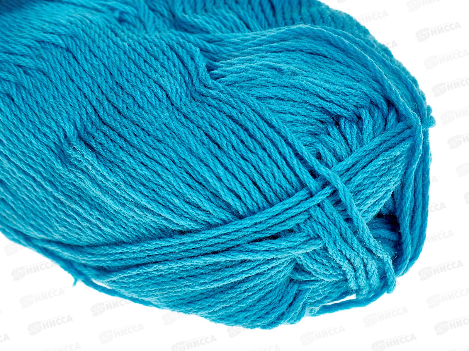 Пряжа Пехорская шапка Бирюза 583 100г 200м меринос шерсть 85 акрил 15