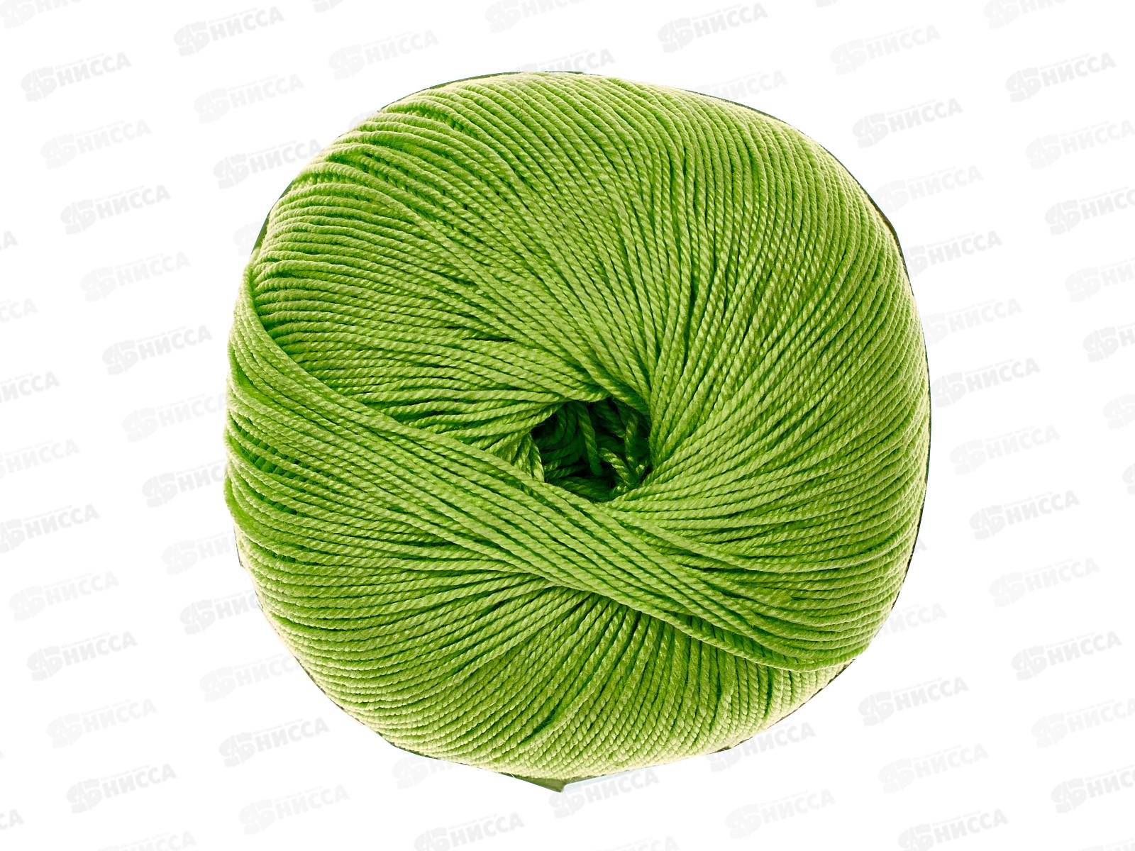 Пряжа Успешная Незрелый лимон 483 50г 220м Хлопок