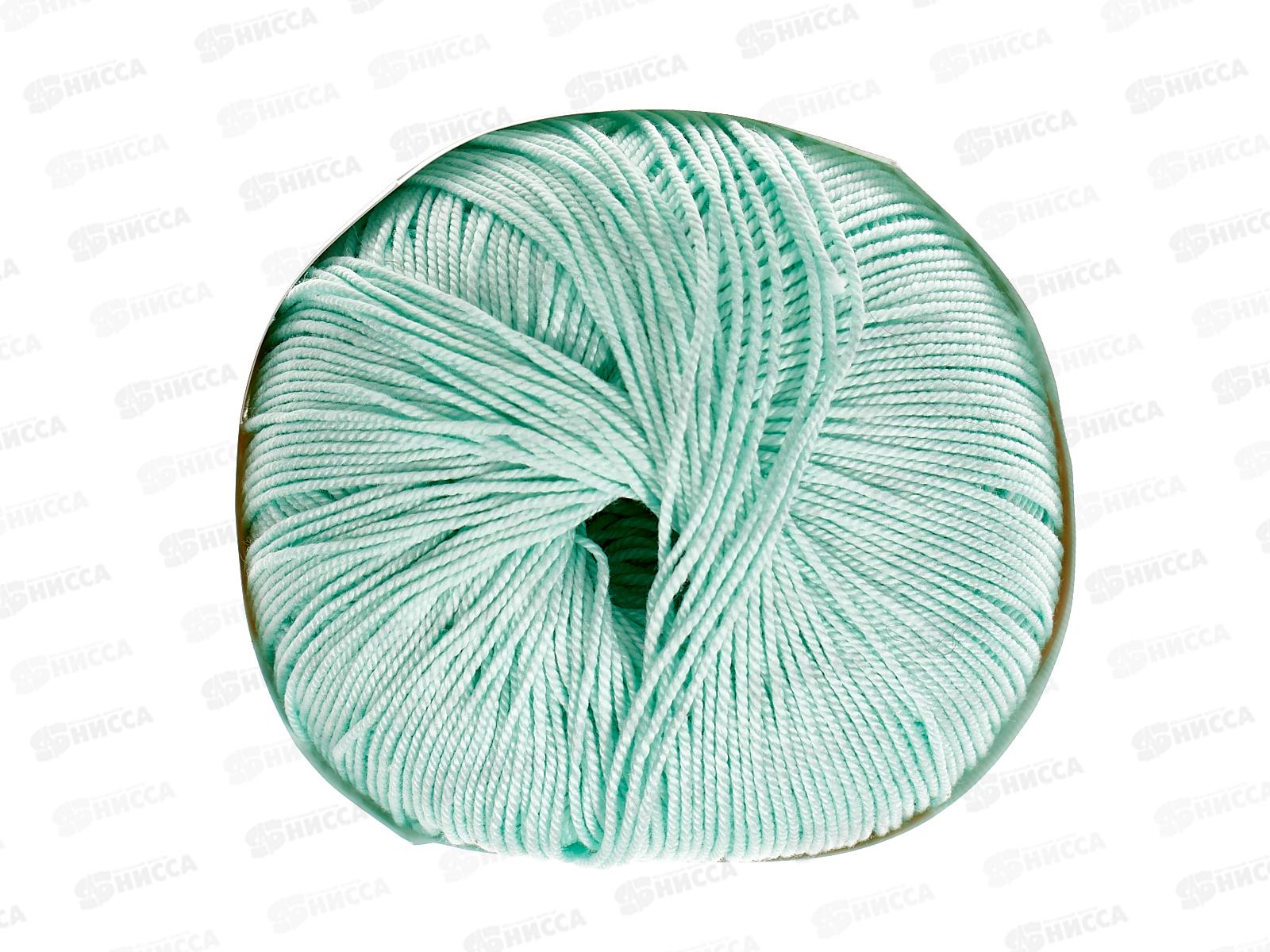 Пряжа Успешная Мята 411 50г 220м Хлопок