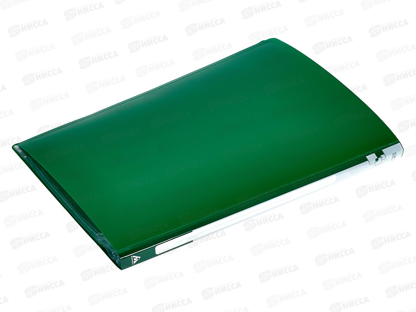 Папка с мультифорами 20страниц Бюрократ 0.6мм, зеленый 816933 *30