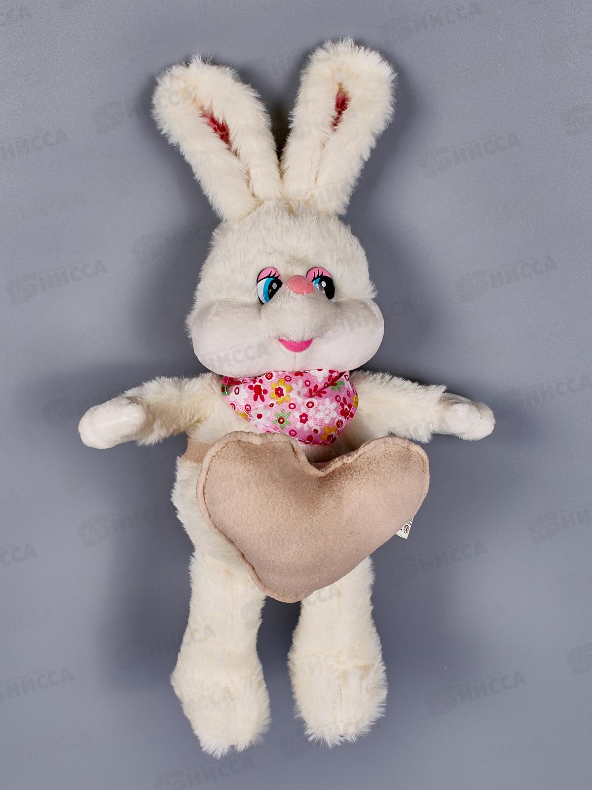 Кролик Сезар с бежевым сердцем, 19см, 0887019-61К в коробке