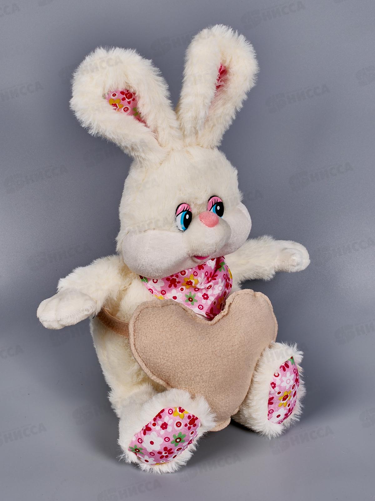 Кролик Сезар с бежевым сердцем, 19см, 0887019-61К в коробке