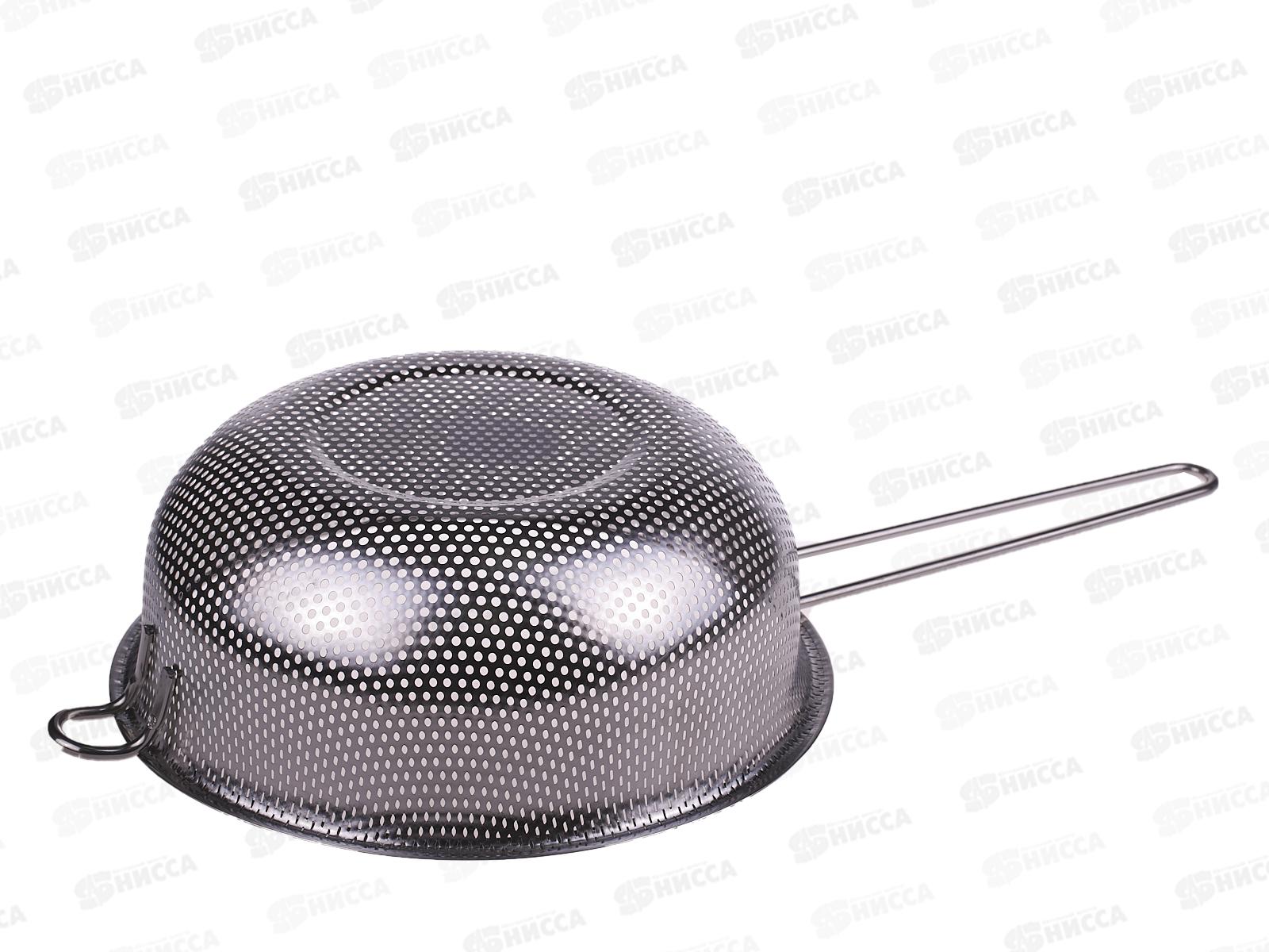 Дуршлаг D22,5см 2,5л с длинной ручкой нержавейка AST-002-ДРГ-22