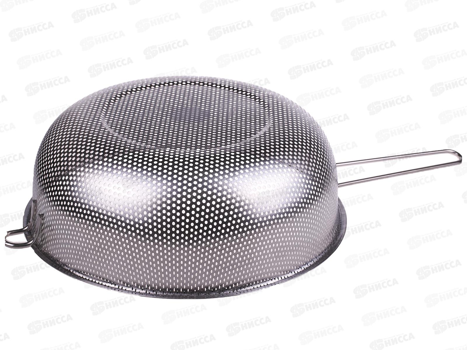 Дуршлаг D28,5см 4,5л с длинной ручкой нержавейка AST-002-ДРГ-28