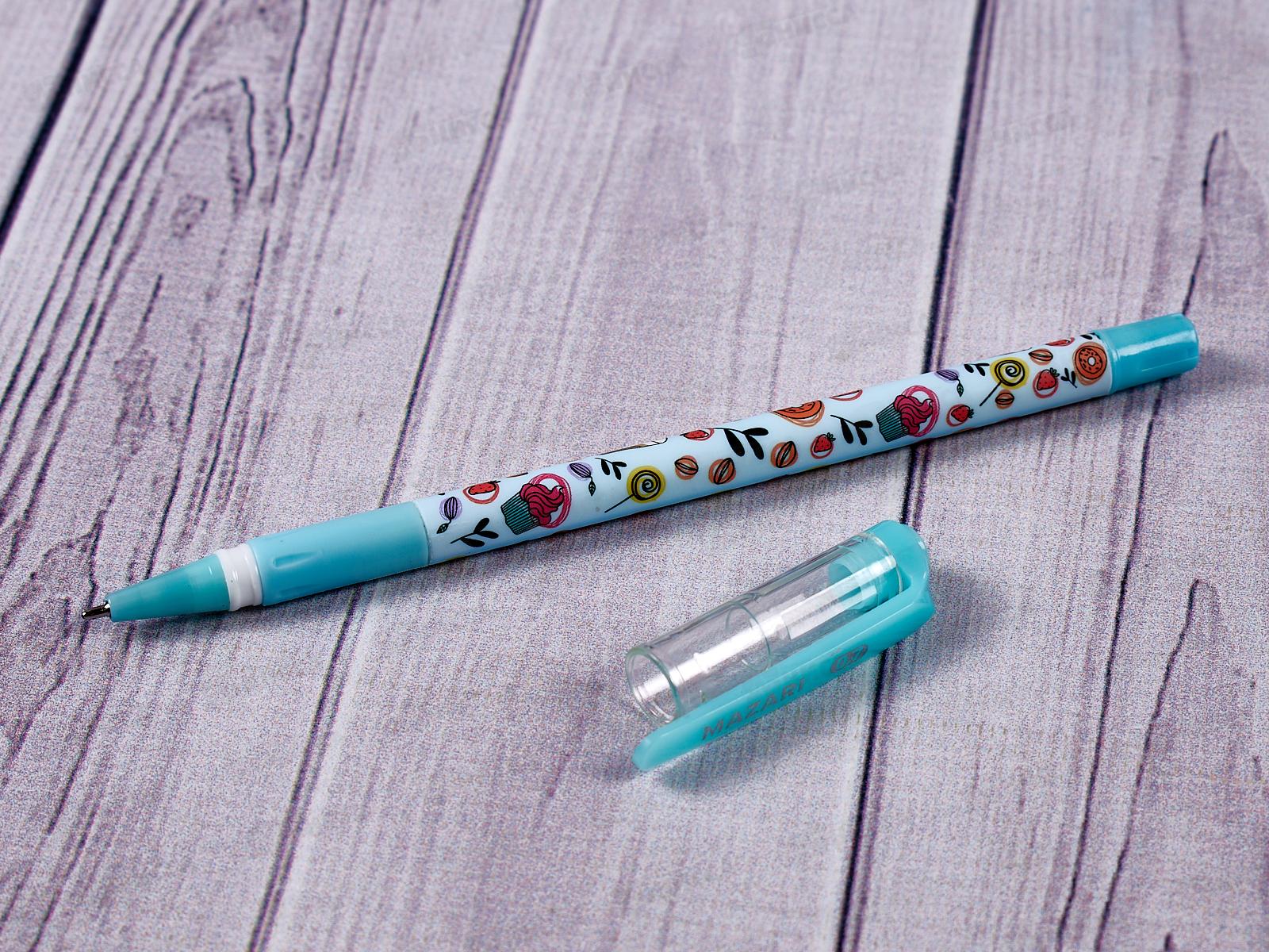 Ручка масляная MAZARI Coffee синяя, 0.7мм, игла, M-7693-70 *36