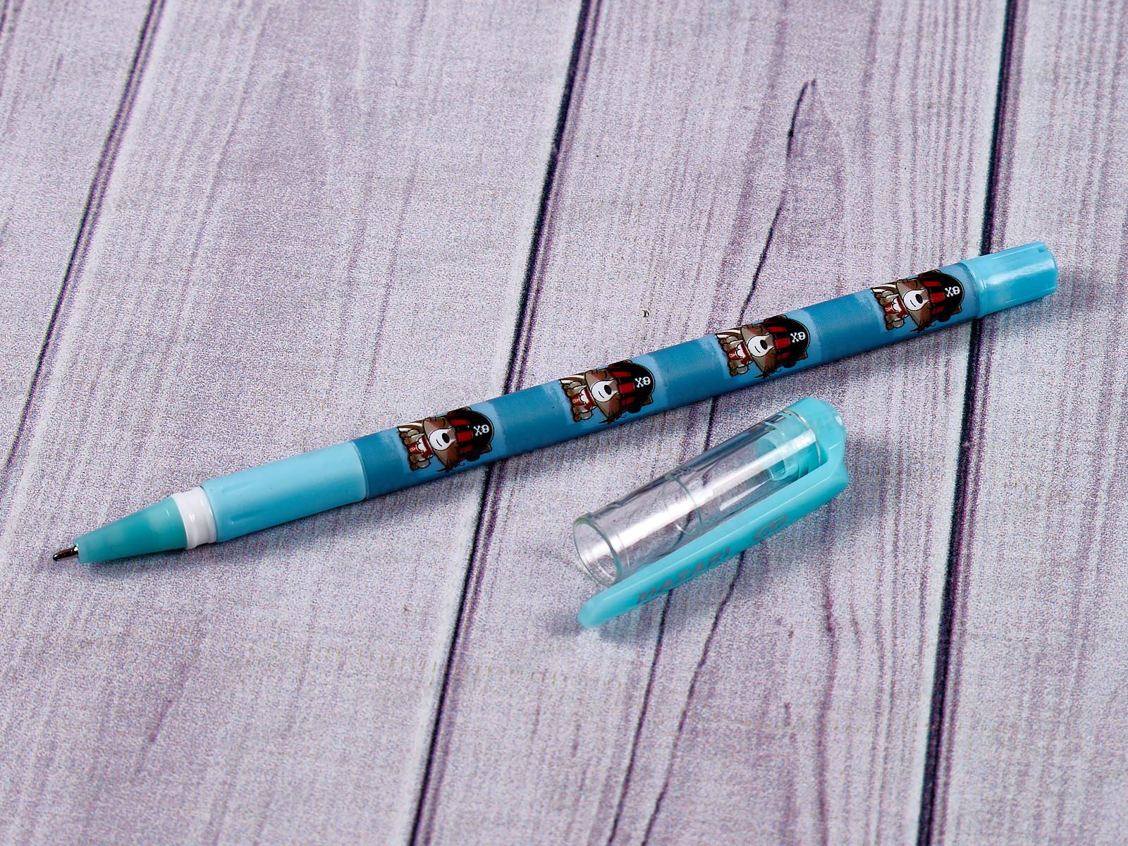 Ручка масляная  MAZARI Good mood синяя, 0.7мм, игла, M-7697-70 *36