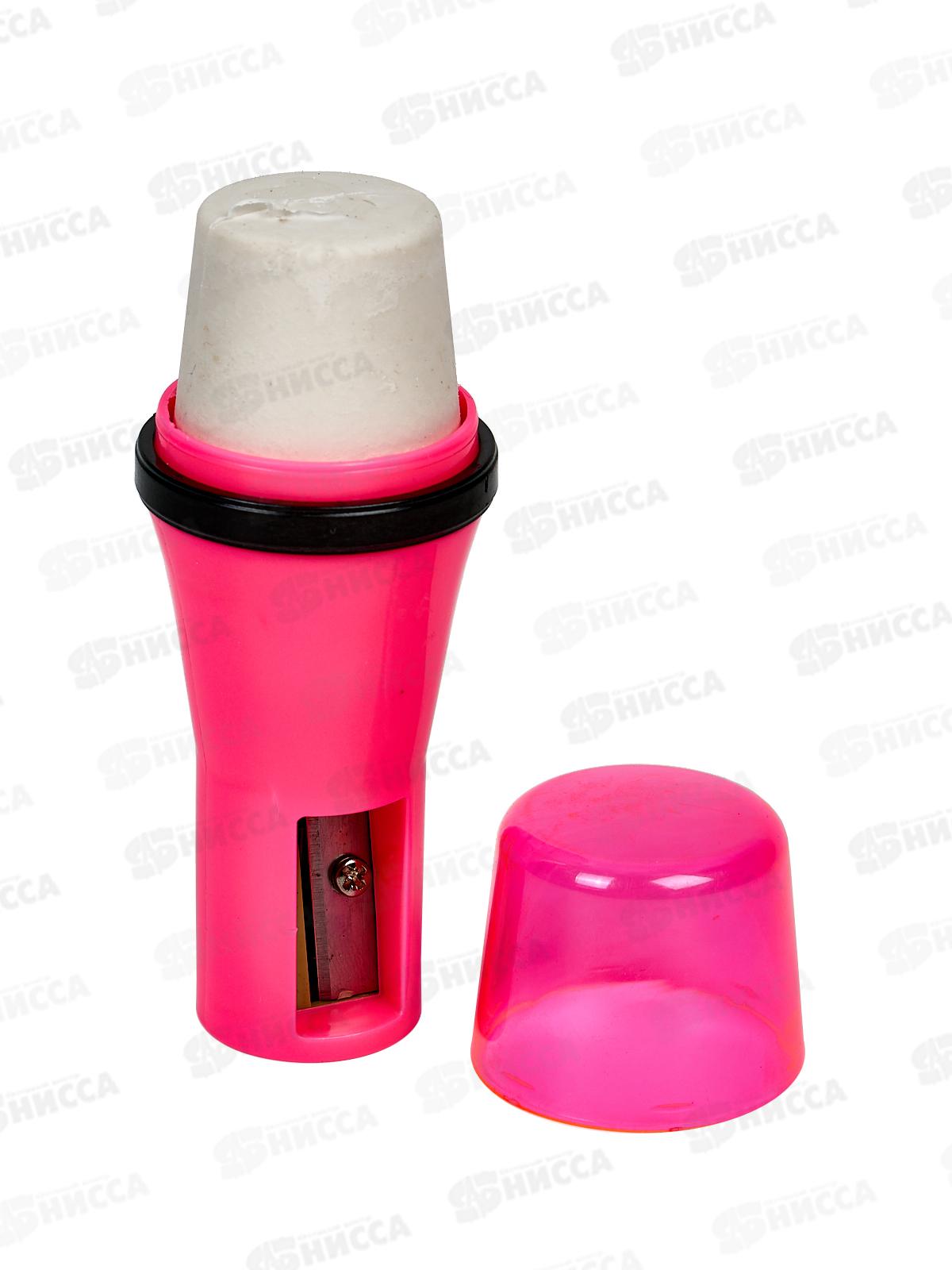 Точилка+ластик Микрофон,цв.корп.,99515*24