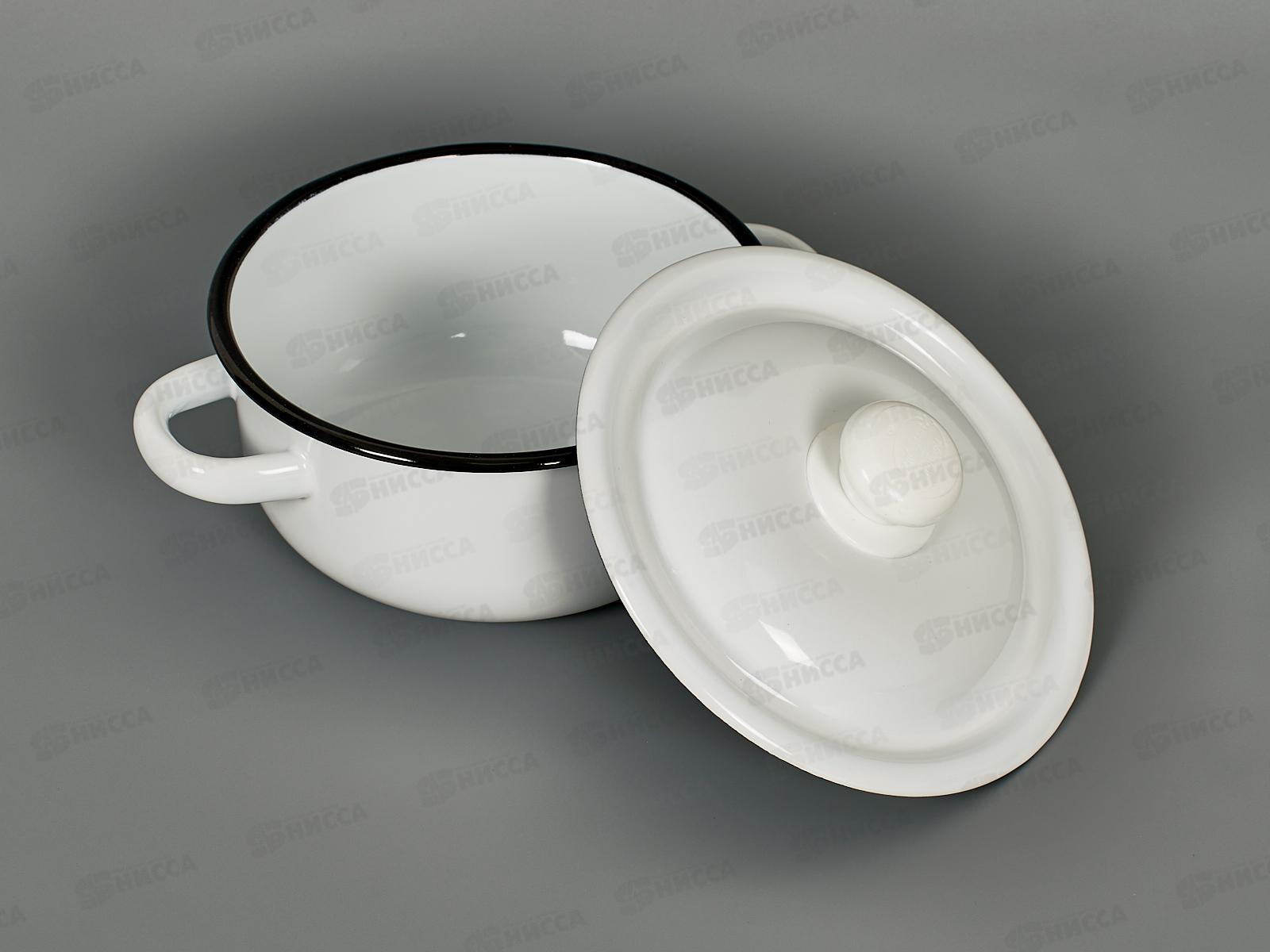 Кастрюля 1,5л цилиндрическая светлая с пластмассовой кнопкой. С41607.3