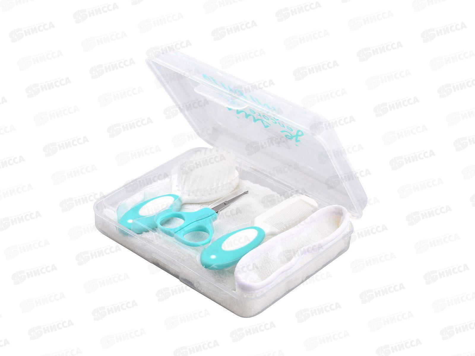 Набор для ухода за ребенком(ножницы,щетка,расческа,мочалка) VL90-139