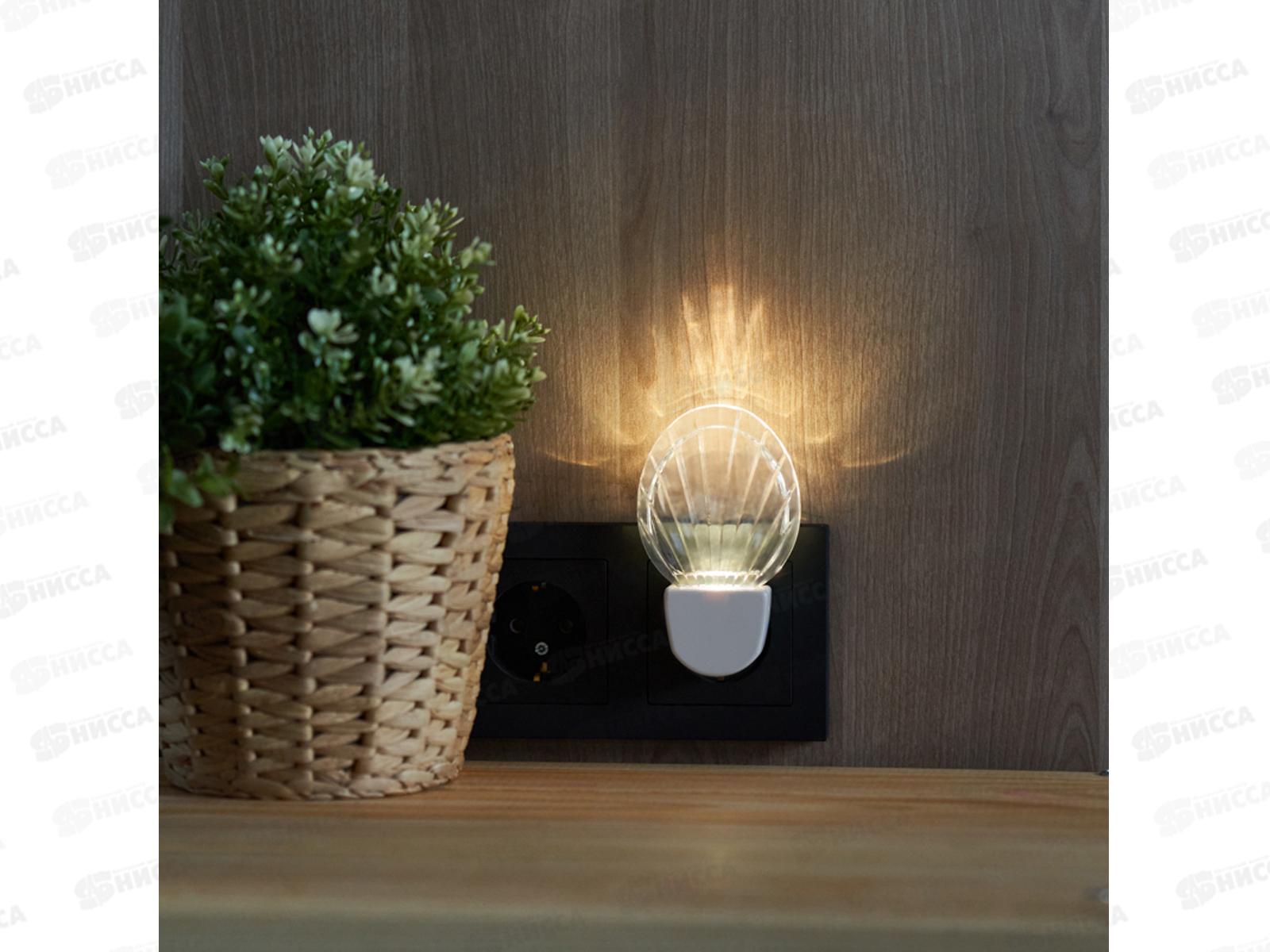 Ночник светодиодный REXANT Ноткактус белое свечение, датчик день/ночь, 220В  *60