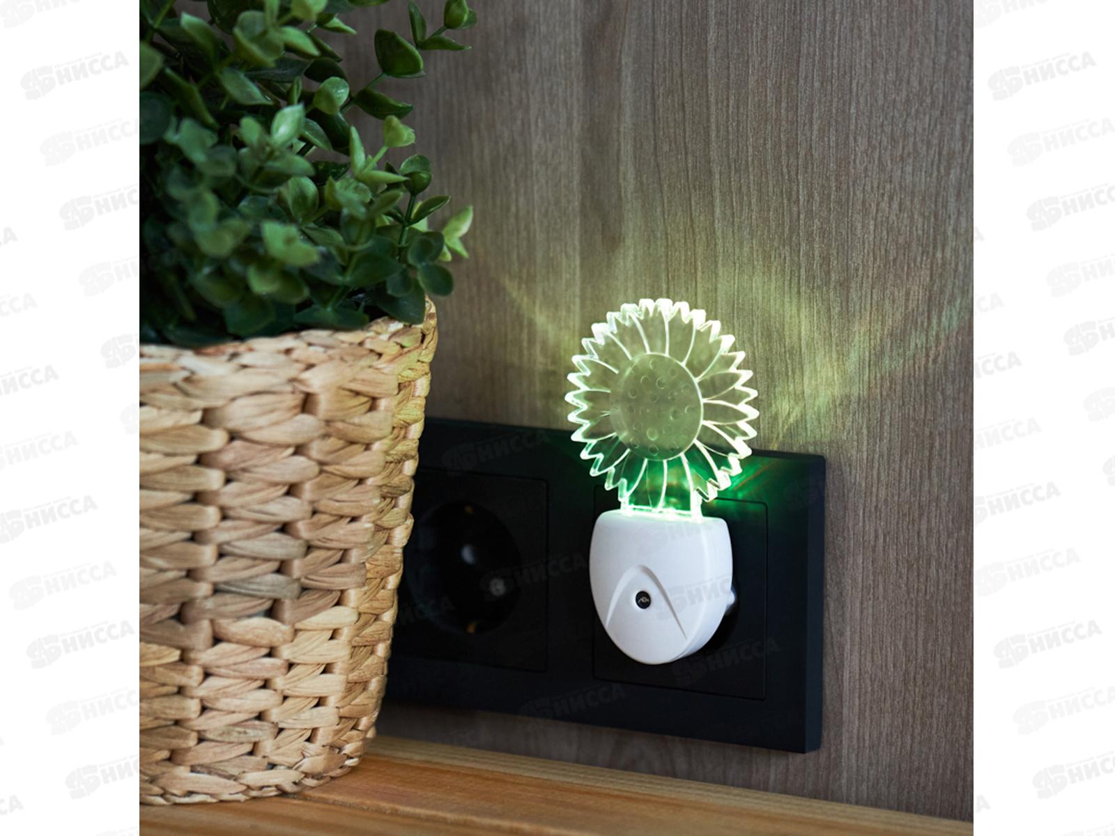 Ночник светодиодный REXANT Ромашка хамелеон, попеременное свечение 7 цветов, 220В, 75-0318 *60