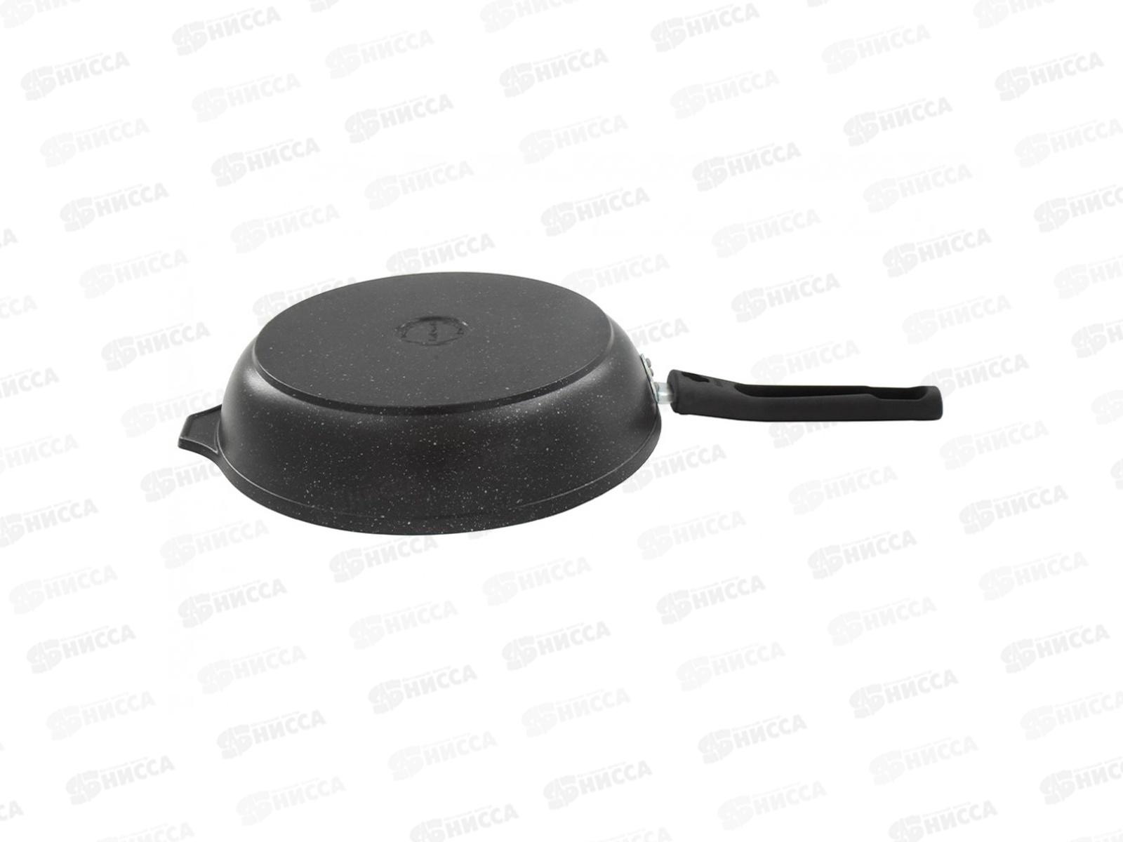 Сковорода 260/60мм со съемной ручкой антипригарное покрытие (темный мрамор), смт263а *1