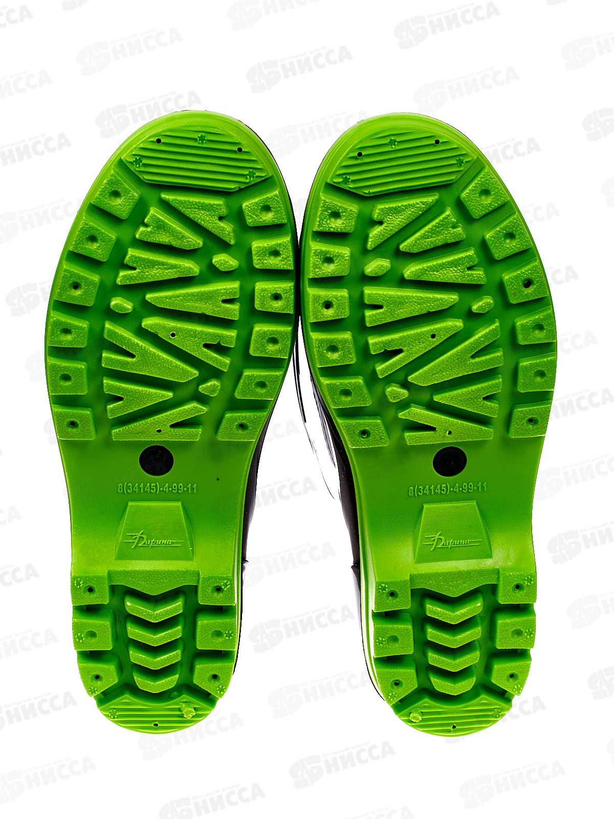 Сапоги женские с утеплителем Д18-У черный+салатовый р.37