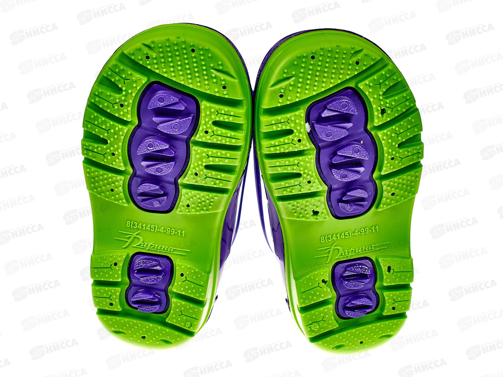 Сапоги детские Д14-К фиолетовый+салатовый р.26