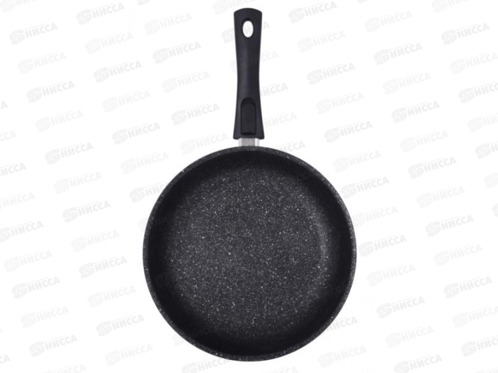 Сковорода 280мм со съемной ручкой темный мрамор смти282а