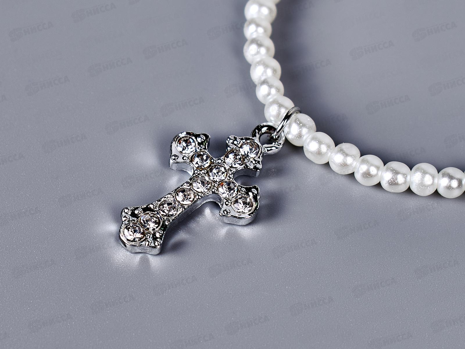 Чокер под жемчуг 1 нить с кулоном №75